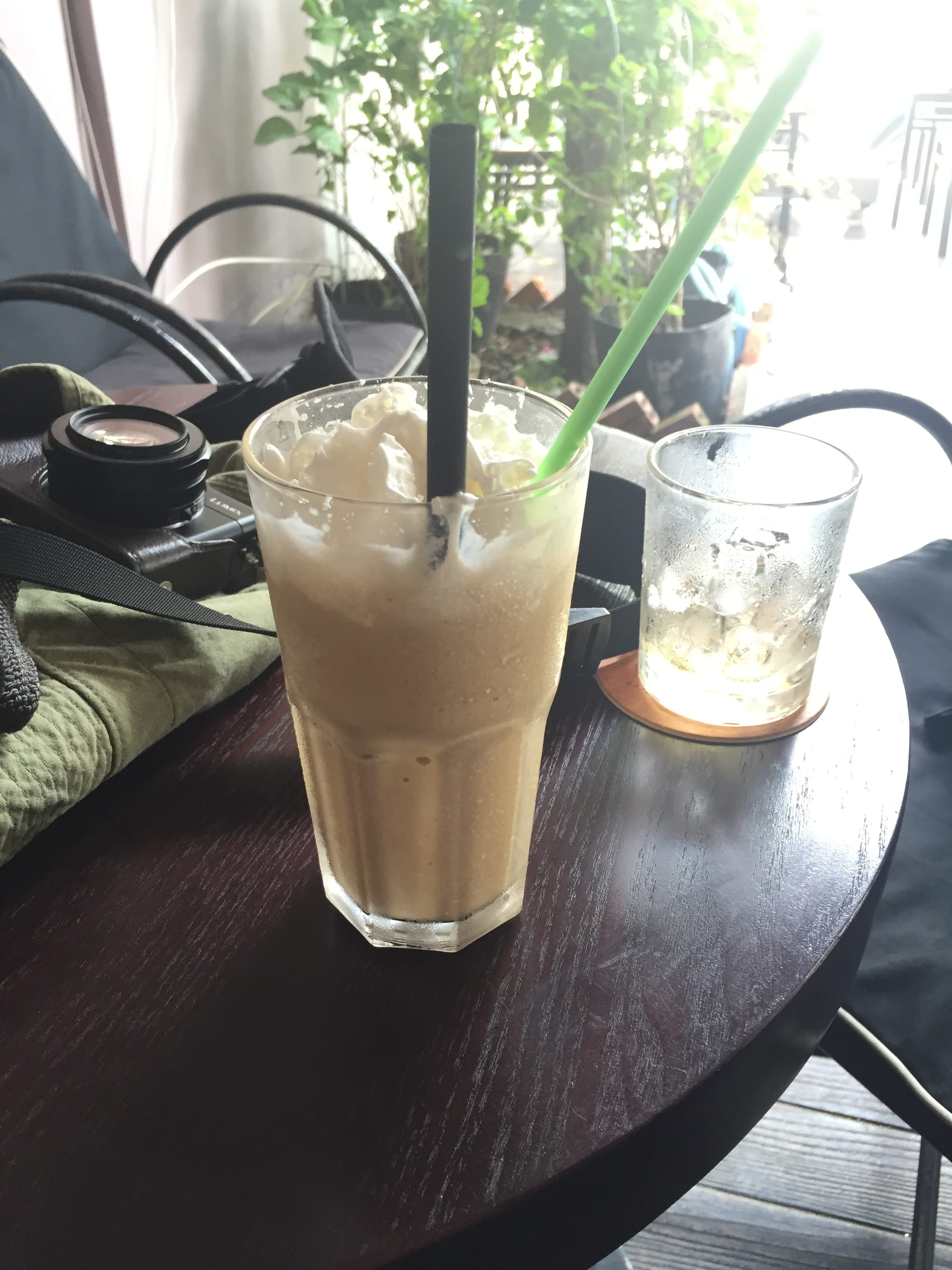 Photo by Author — super sweet iced coffee and a free iced tea at Ca Talk (Robitica Coffee), 49 Ngô Thời Nhiệm Q3, Ho Chi Minh City (Saigon), Vietnam