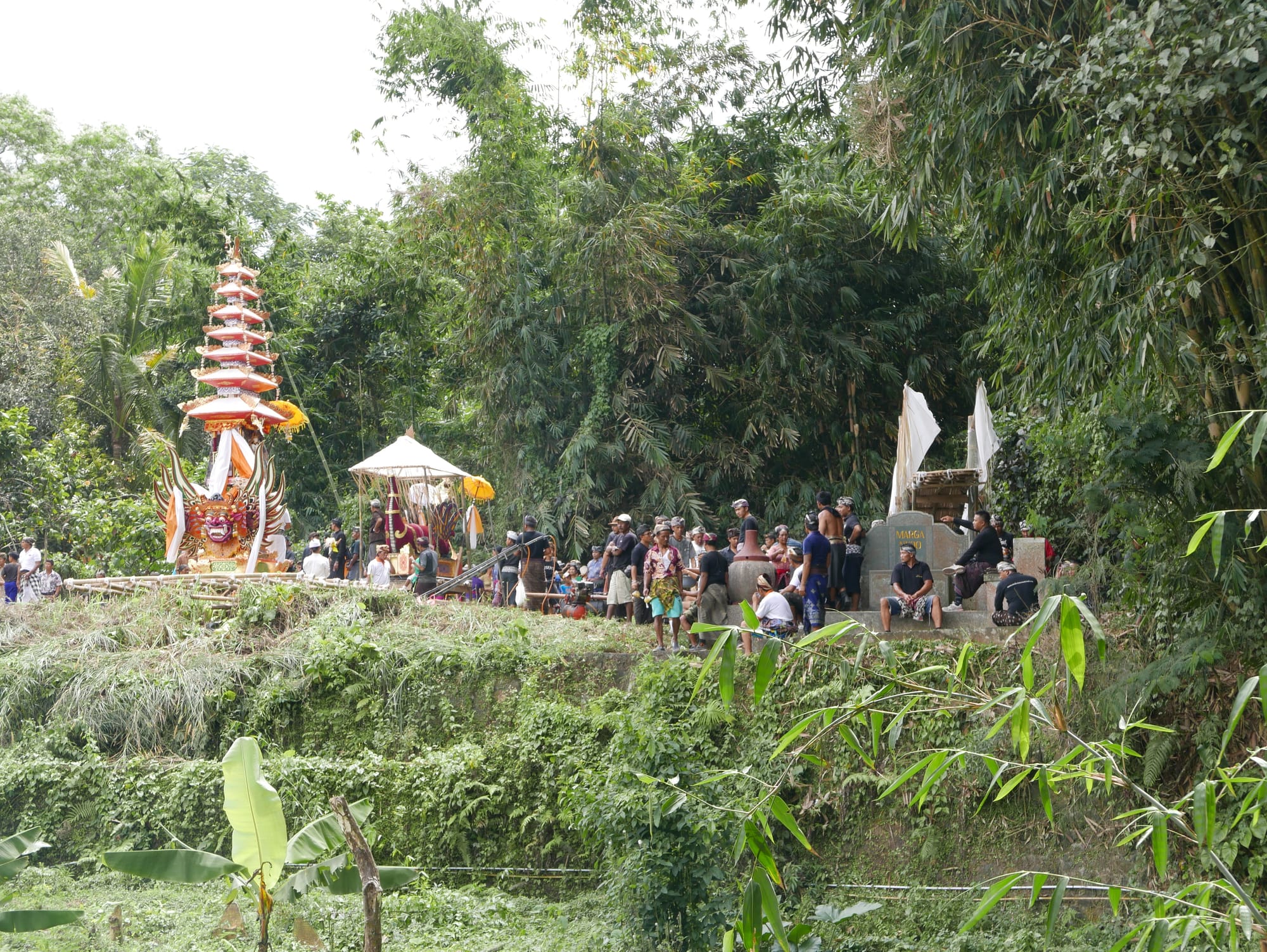 Photo by Author — a cremation procession in Bali