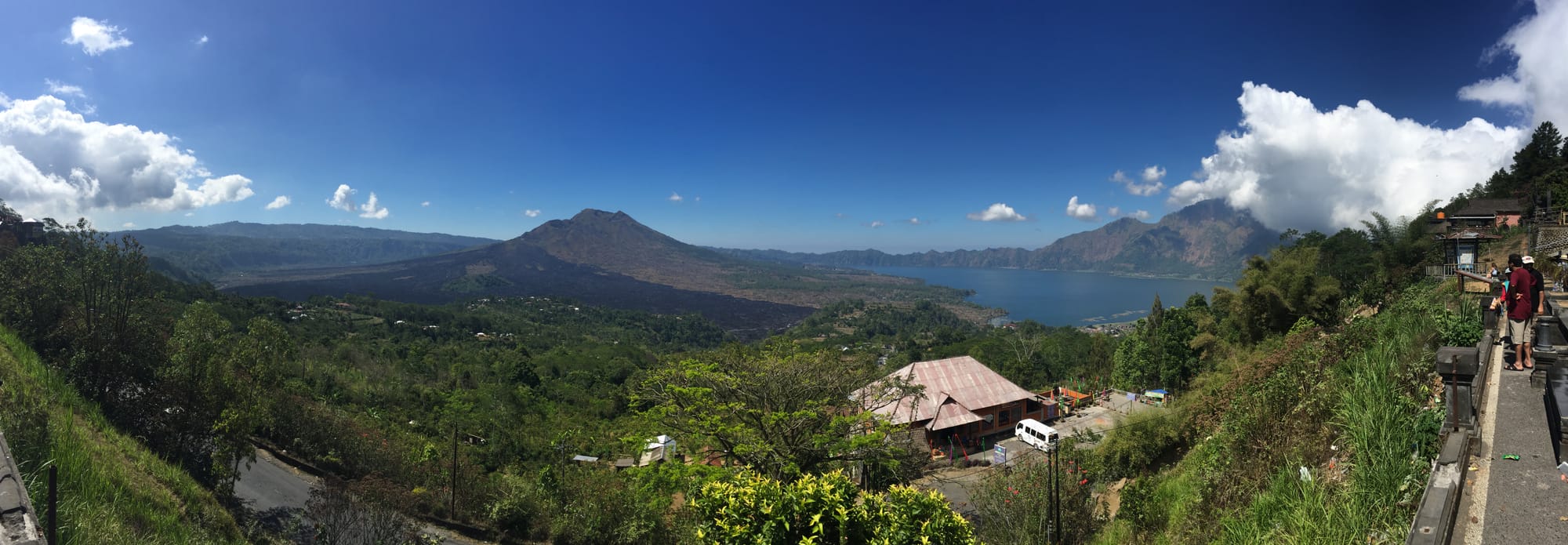 Photo by Author — panorama of the Batur Caldera and Batur Lake, Bali, Indonesia