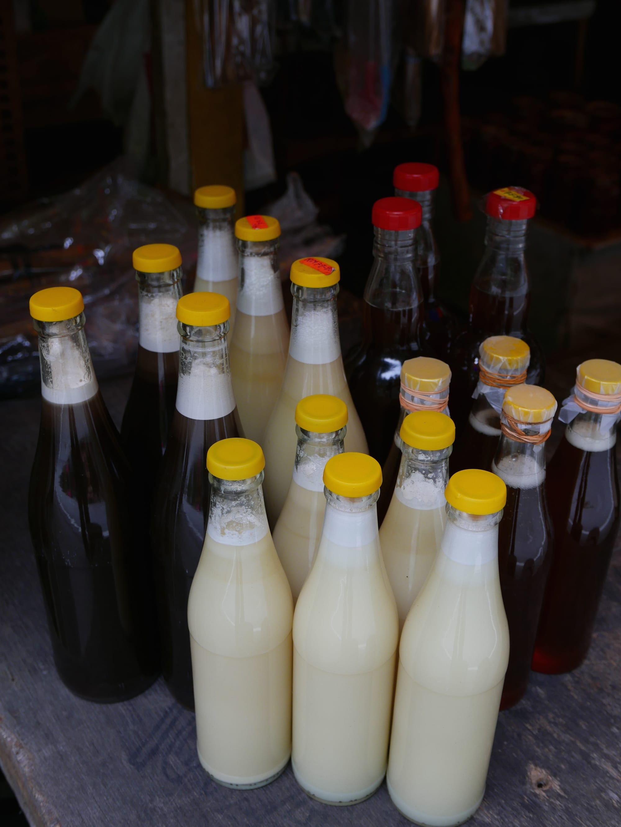 Photo by Author — homemade drinks — driving up to the Cameron Highlands in Malaysia