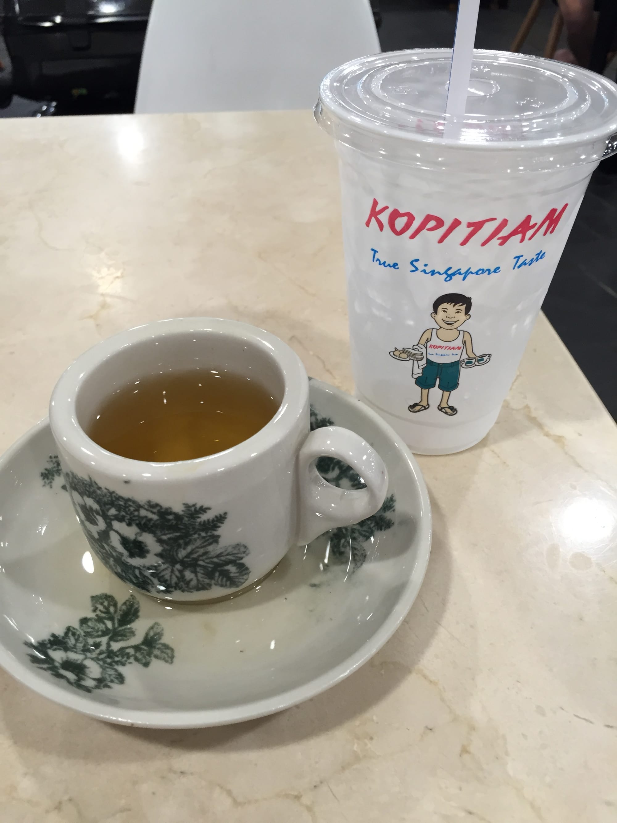Photo by Author — lime juice and some China Fujian Oolong Tea