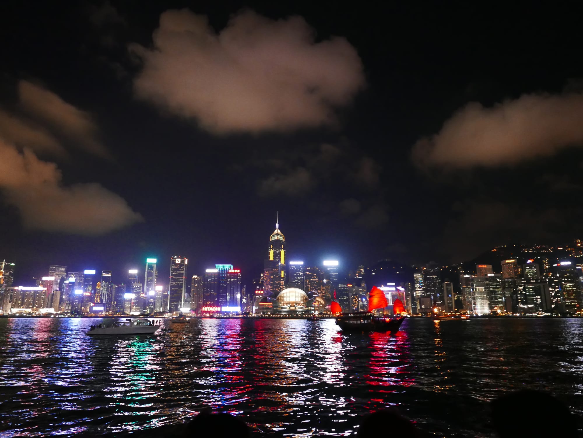 Photo by Author — Hong Kong Harbour at Night