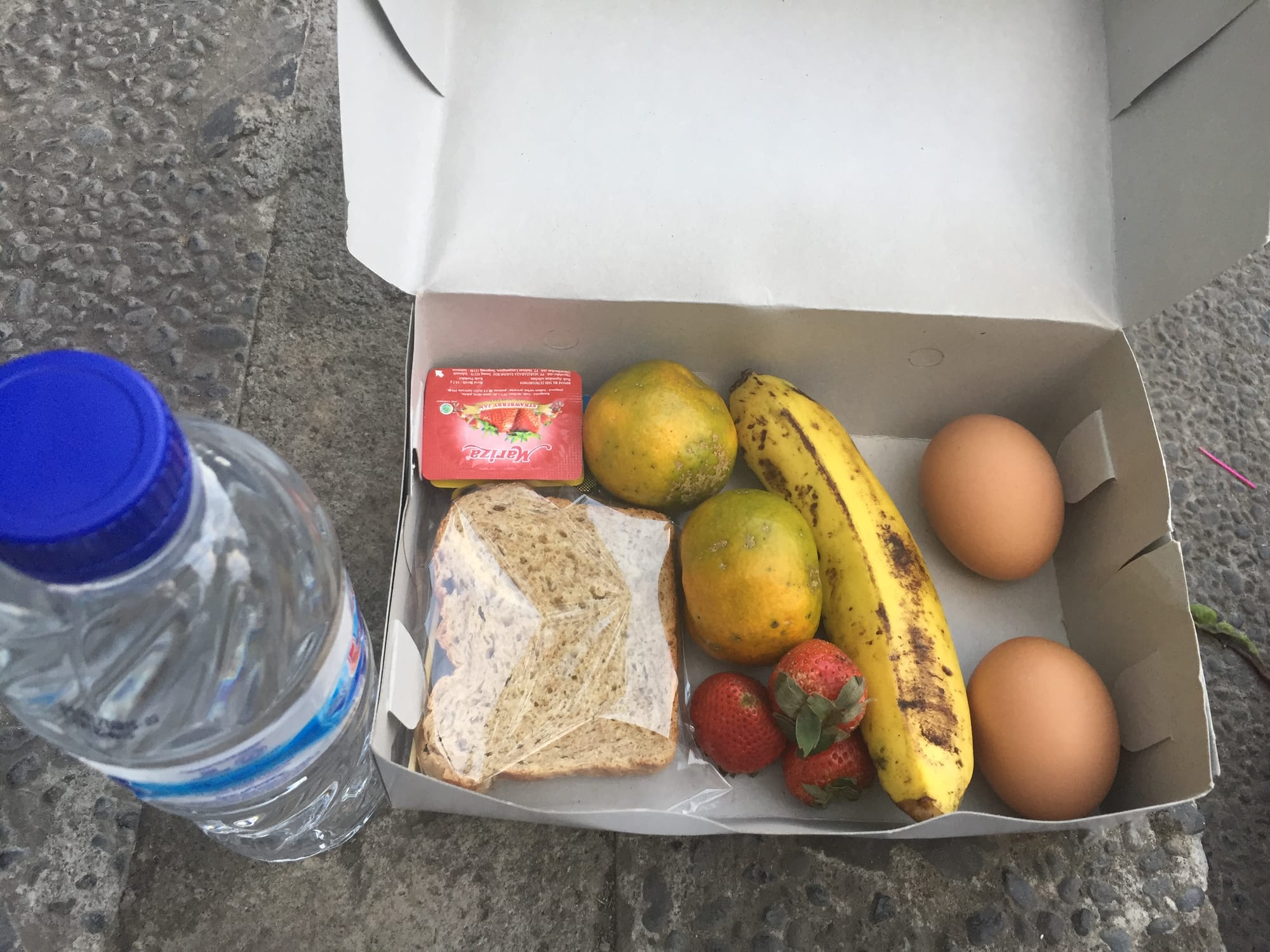 Photo by Author — my breakfast snack box — Bali, Indonesia