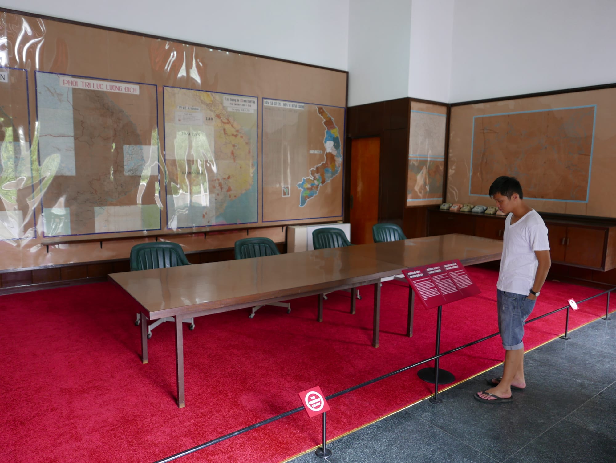 Photo by Author — the National Security Council Chamber — Dinh Thống Nhất (Independence Palace / Reunification Palace), Ho Chi Minh City (Saigon), Vietnam 