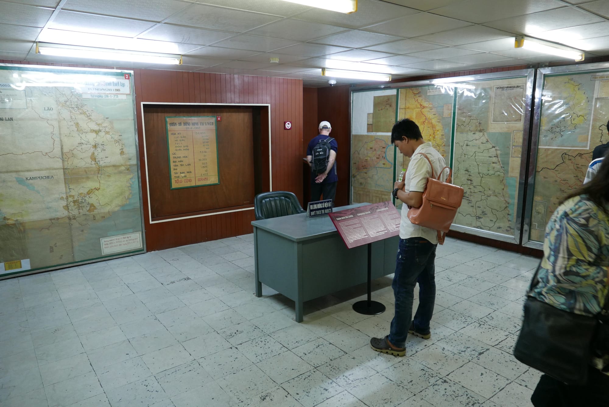 Photo by Author — the basement Command Centre — Dinh Thống Nhất (Independence Palace / Reunification Palace), Ho Chi Minh City (Saigon), Vietnam 