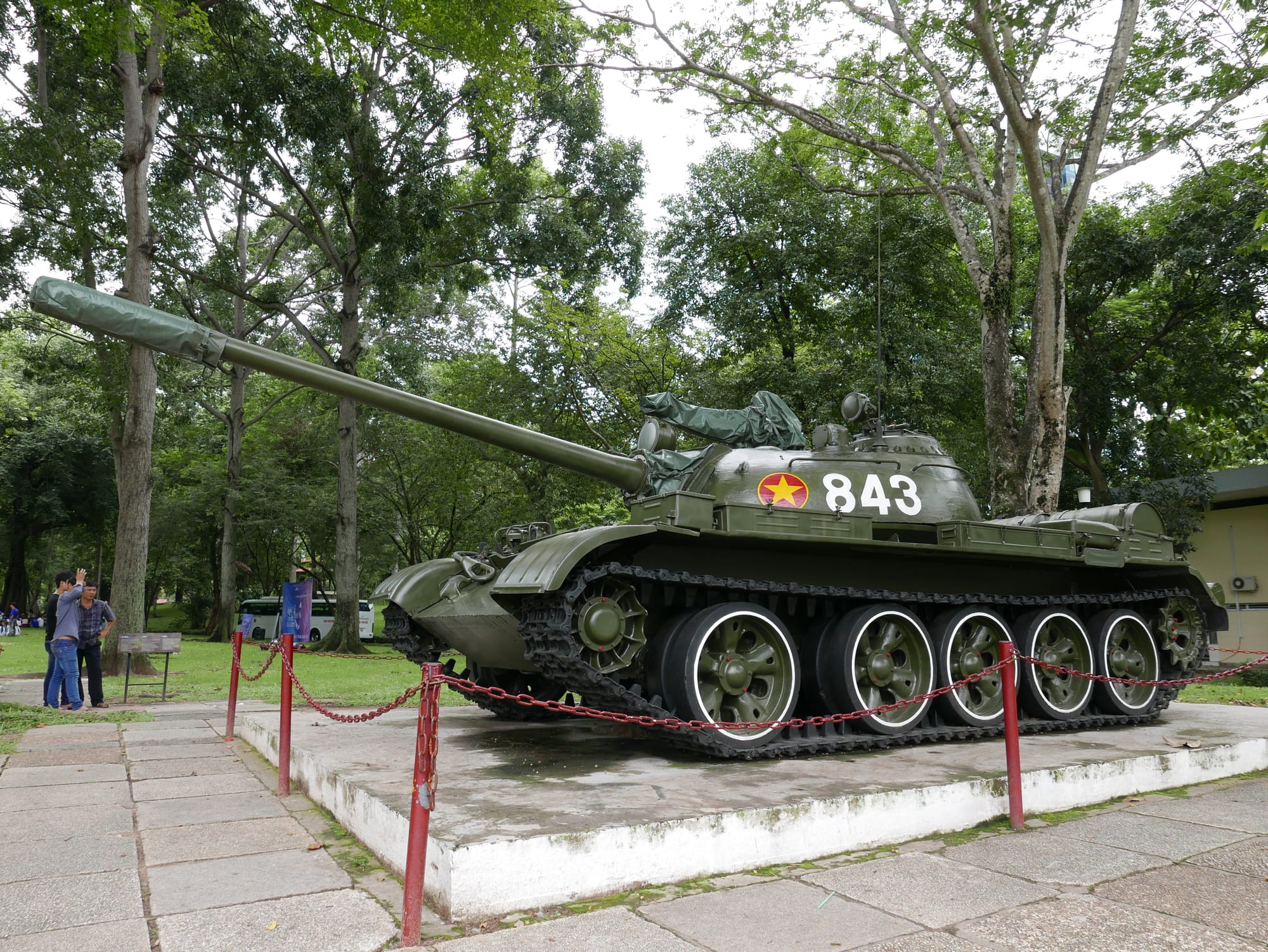 Photo by Author — a tank on the grounds of Dinh Thống Nhất (Independence Palace / Reunification Palace), Ho Chi Minh City (Saigon), Vietnam 