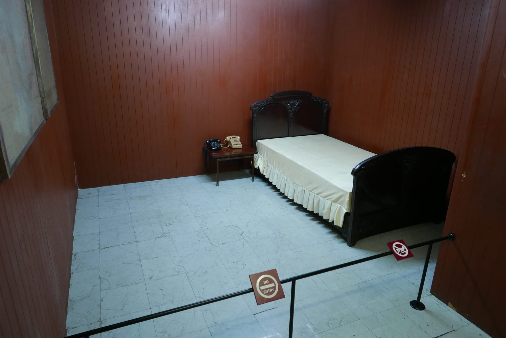 Photo by Author — President’s Bedroom in the basement — Dinh Thống Nhất (Independence Palace / Reunification Palace), Ho Chi Minh City (Saigon), Vietnam 