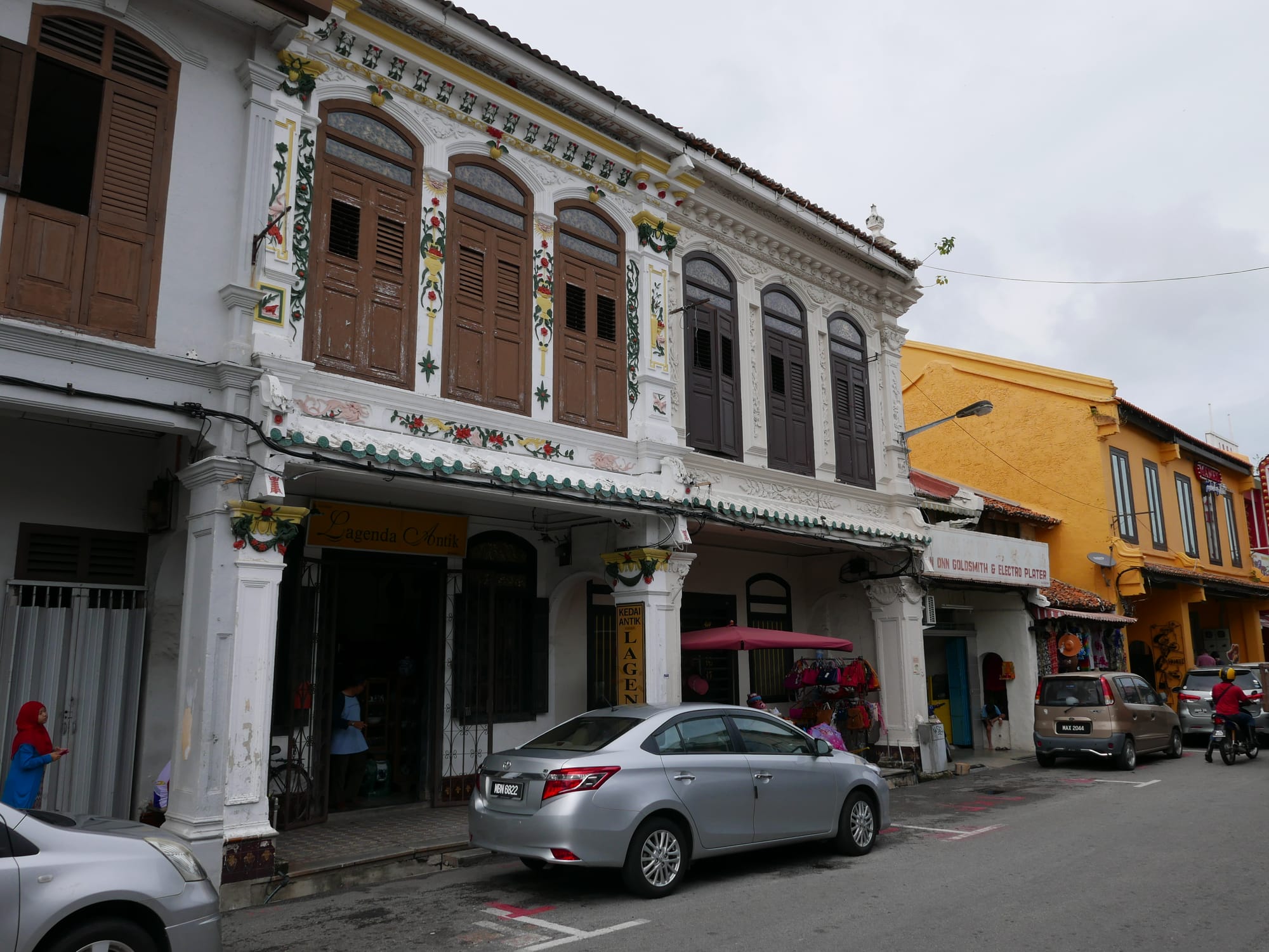 Photo by Author — the old part of town — exploring Malacca, Malaysia