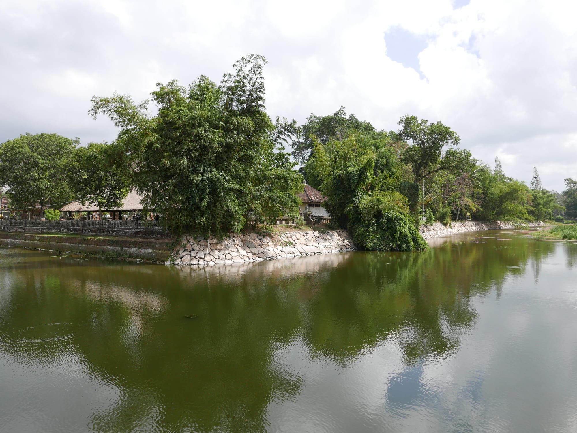 Photo by Author — the main moat at Pura Taman Ayun, Bali, Indonesia — a Royal Water Temple