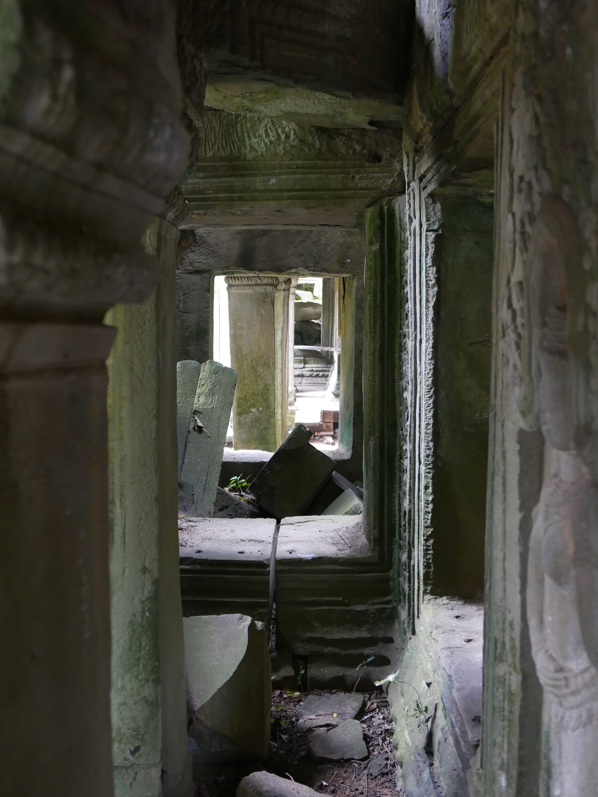 Photo by Author — collapsed stonework — Ta Prohm (ប្រាសាទតាព្រហ្ម), Angkor Archaeological Park, Angkor, Cambodia