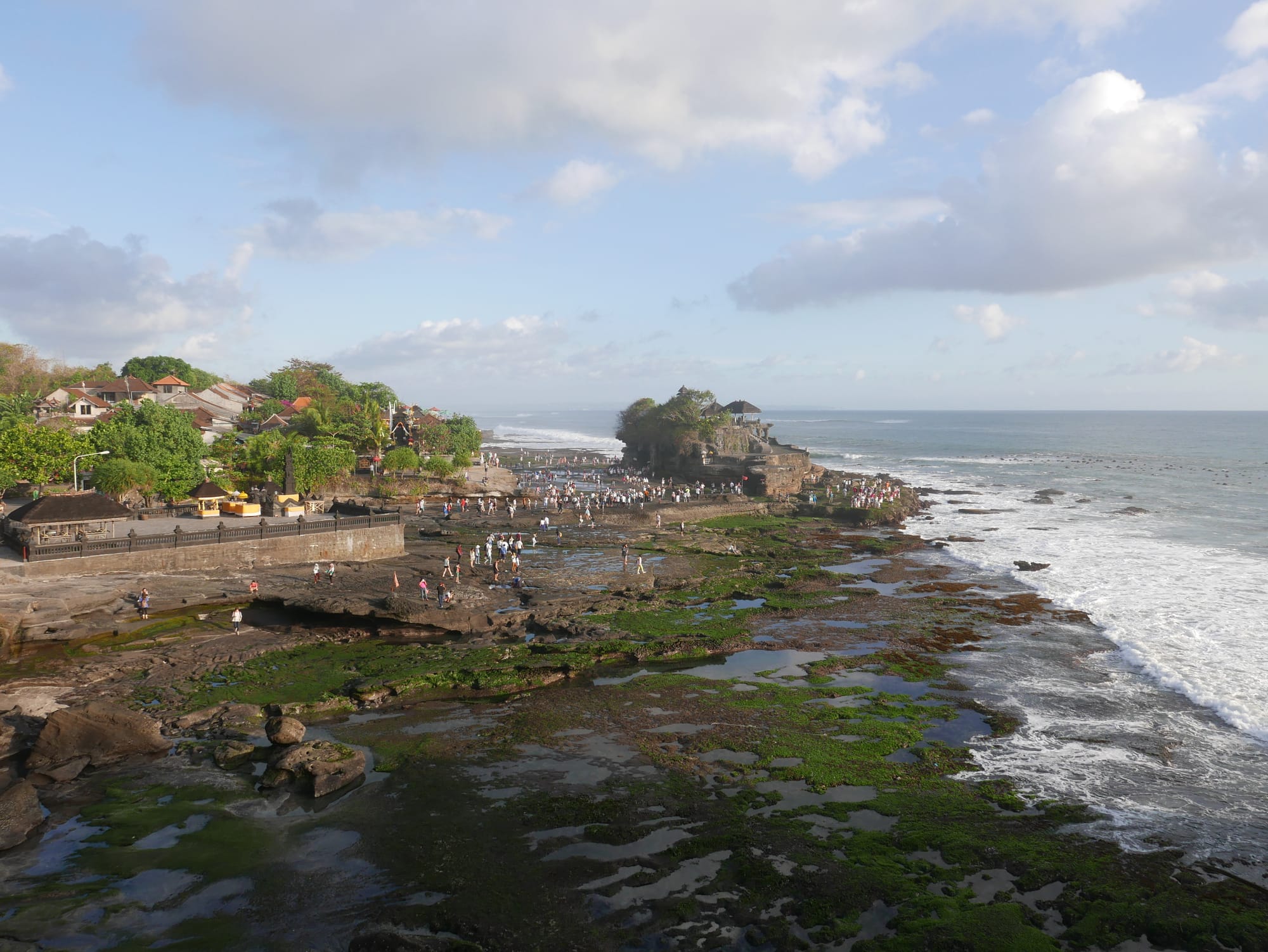 Photo by Author — the beach at Tanah Lot, Bali, Indonesia