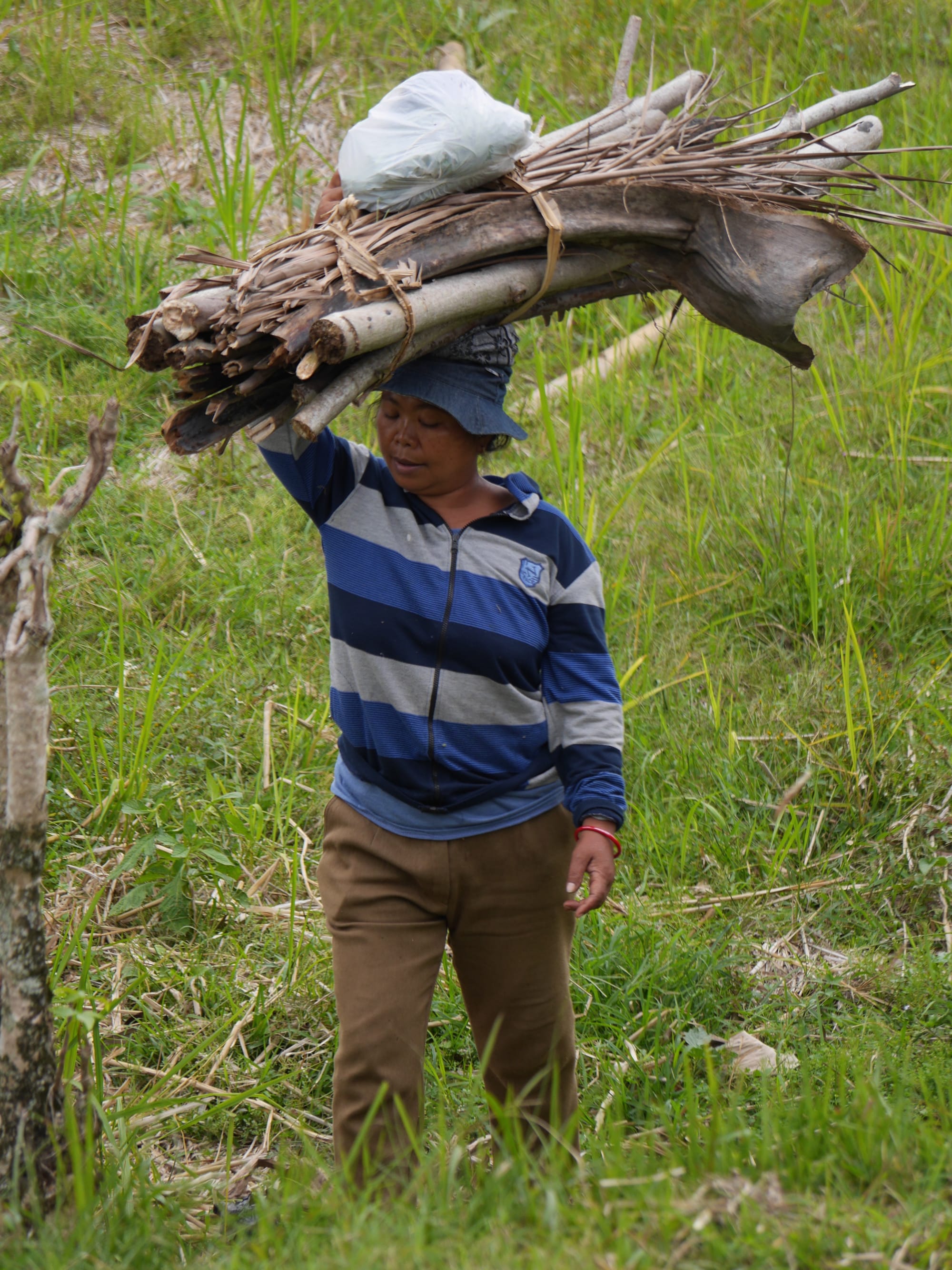 Photo by Author — worker in the fields — people of Bali, Indonesia