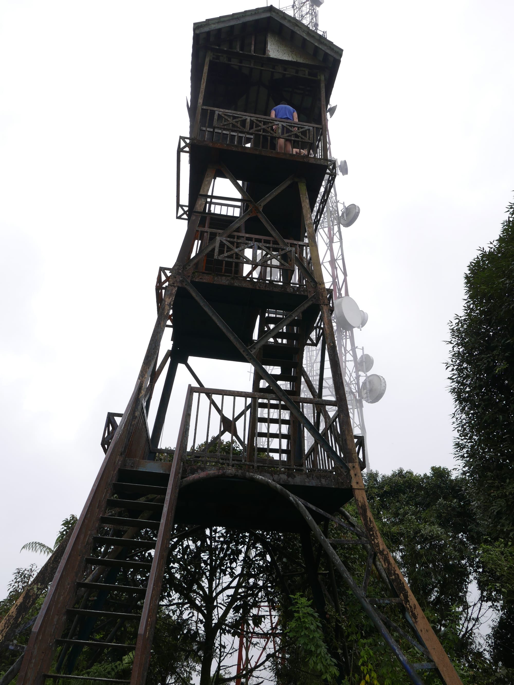 Photo by Author — the Watch Tower at Puncak Gunung Brinchang, Cameron Highlands, Malaysia