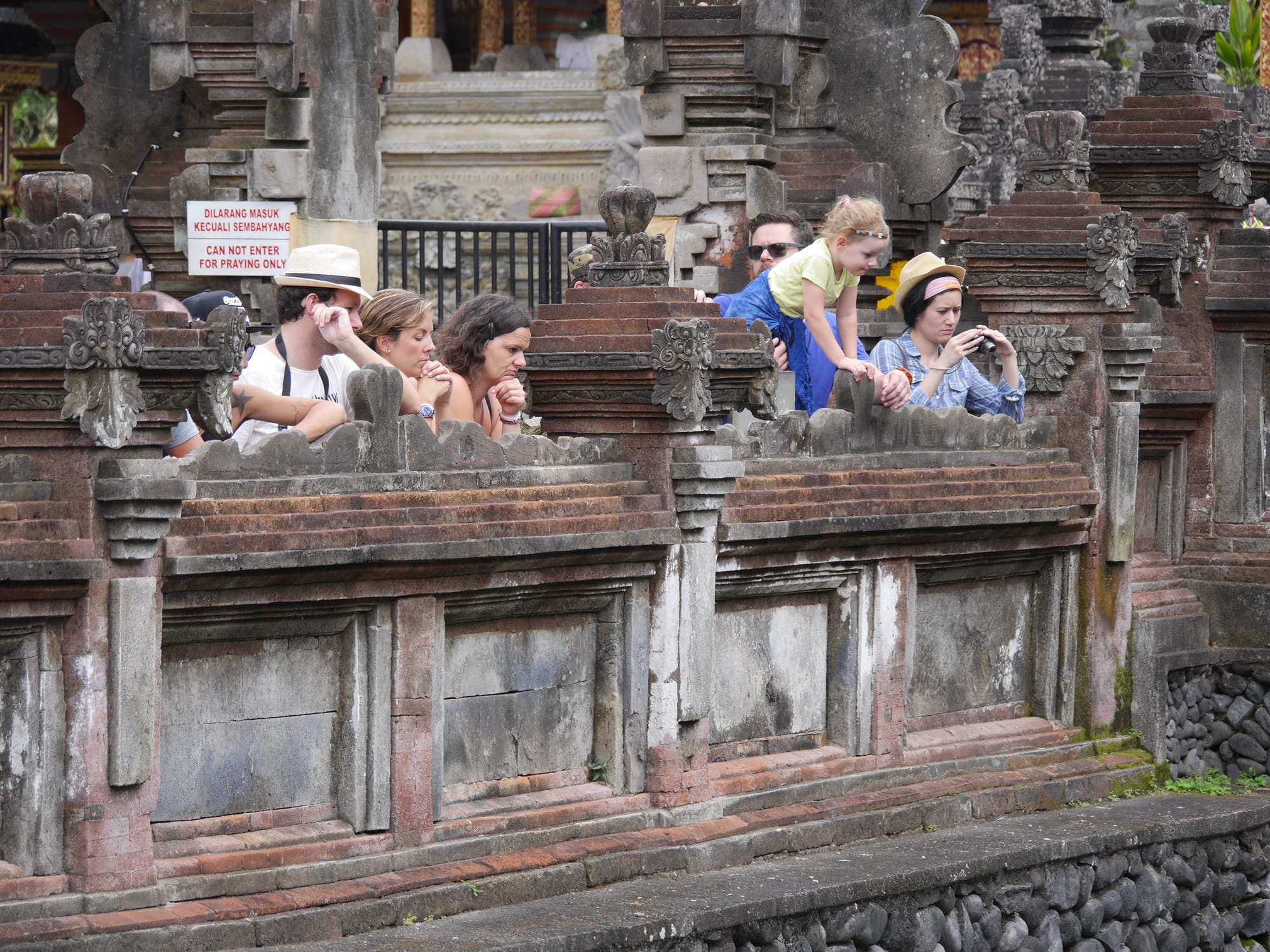 Photo by Author — watching the water — Pura Tirta Empul (Tirta Empul Temple), Bali, Indonesia