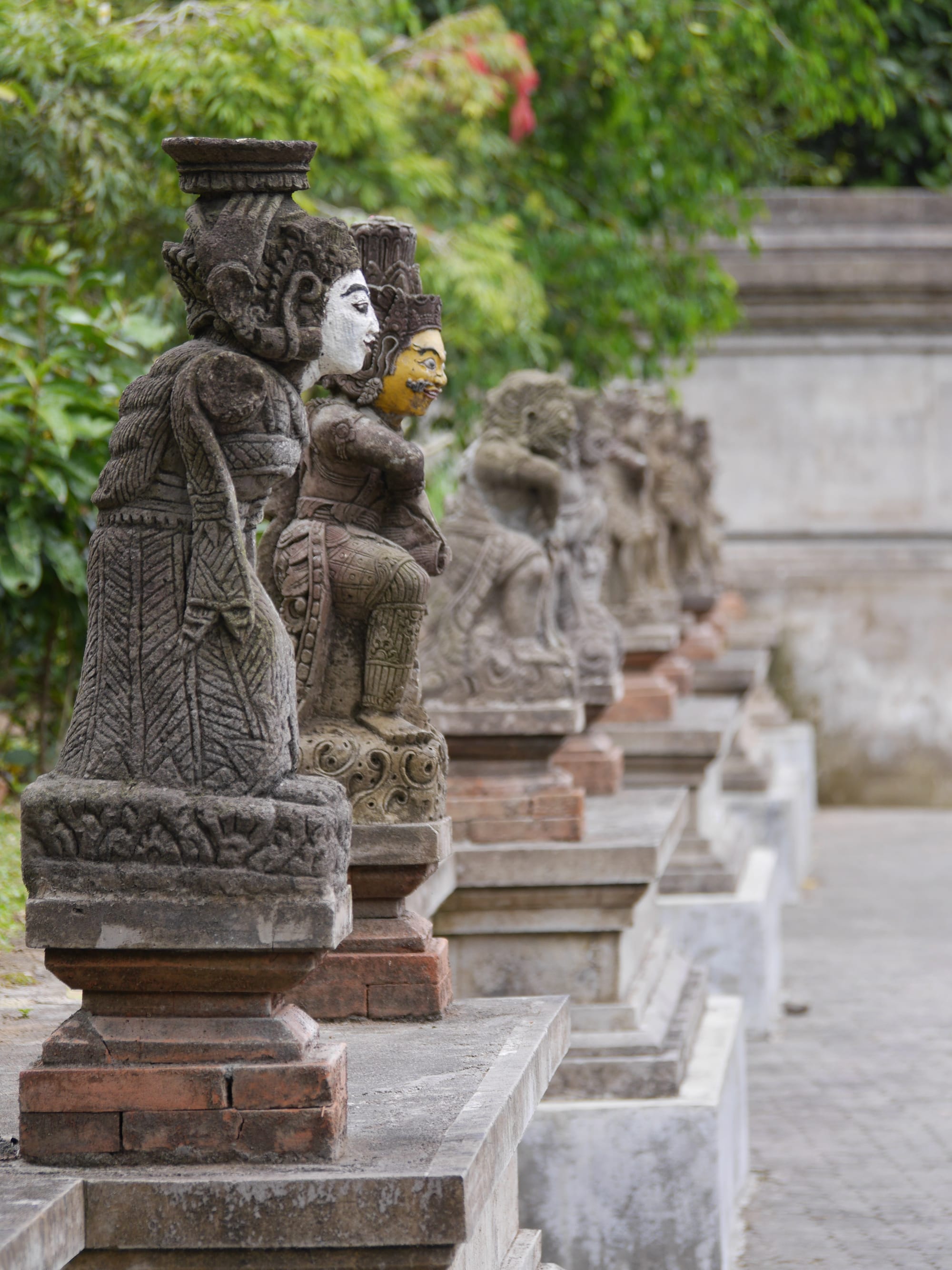 Photo by Author — small shrines and statues — Pura Tirta Empul (Tirta Empul Temple), Bali, Indonesia