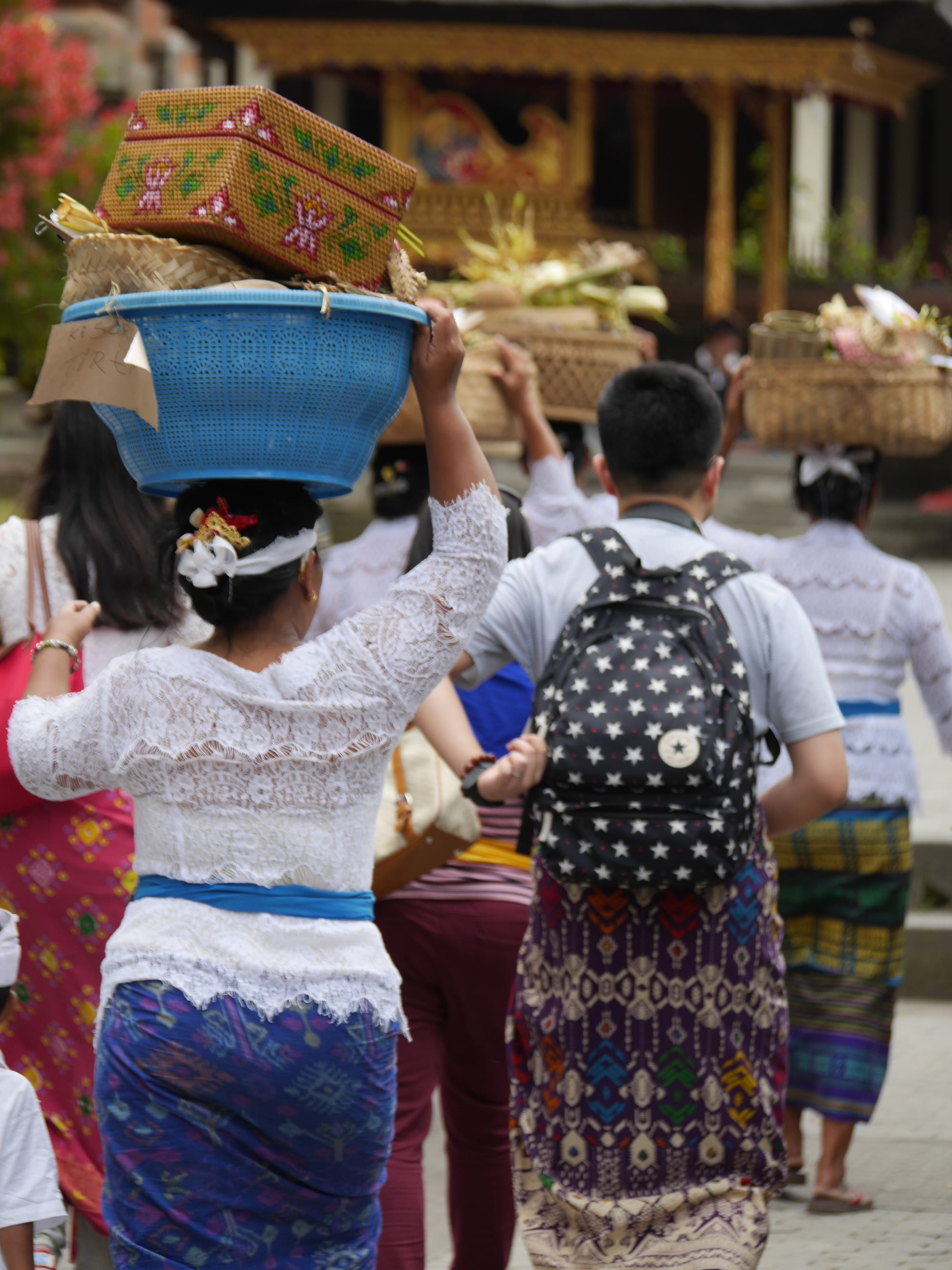 Photo by Author — food seller — Pura Tirta Empul (Tirta Empul Temple), Bali, Indonesia