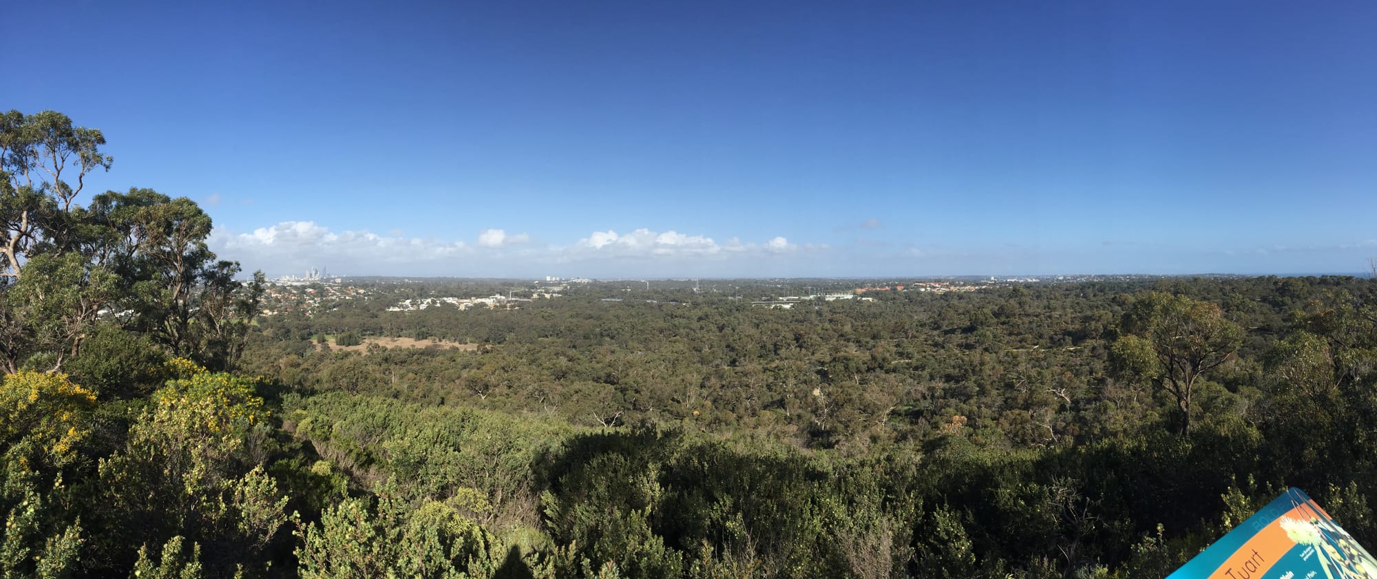 Photo by Author — views from Bold Park Reserve, Perth, Australia