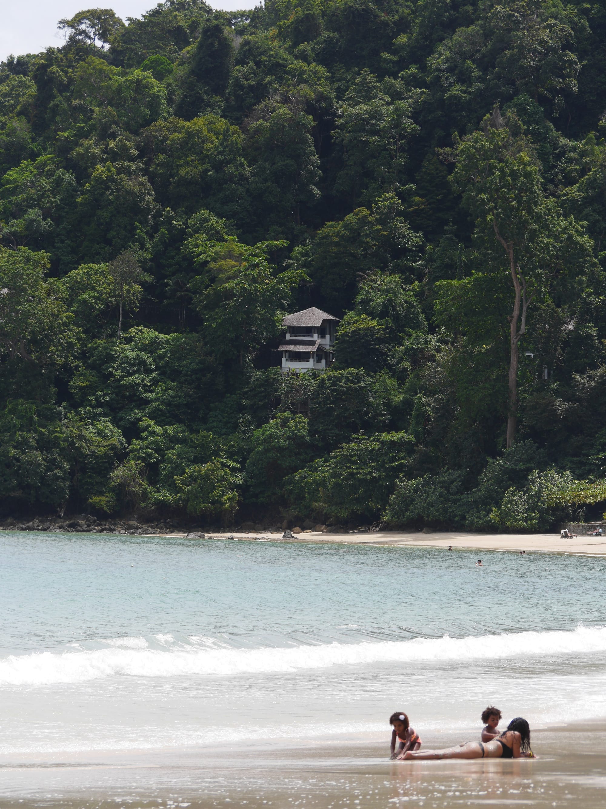 Photo by Author — enjoying the beach at the Andaman Hotel, Langkawi, Malaysia