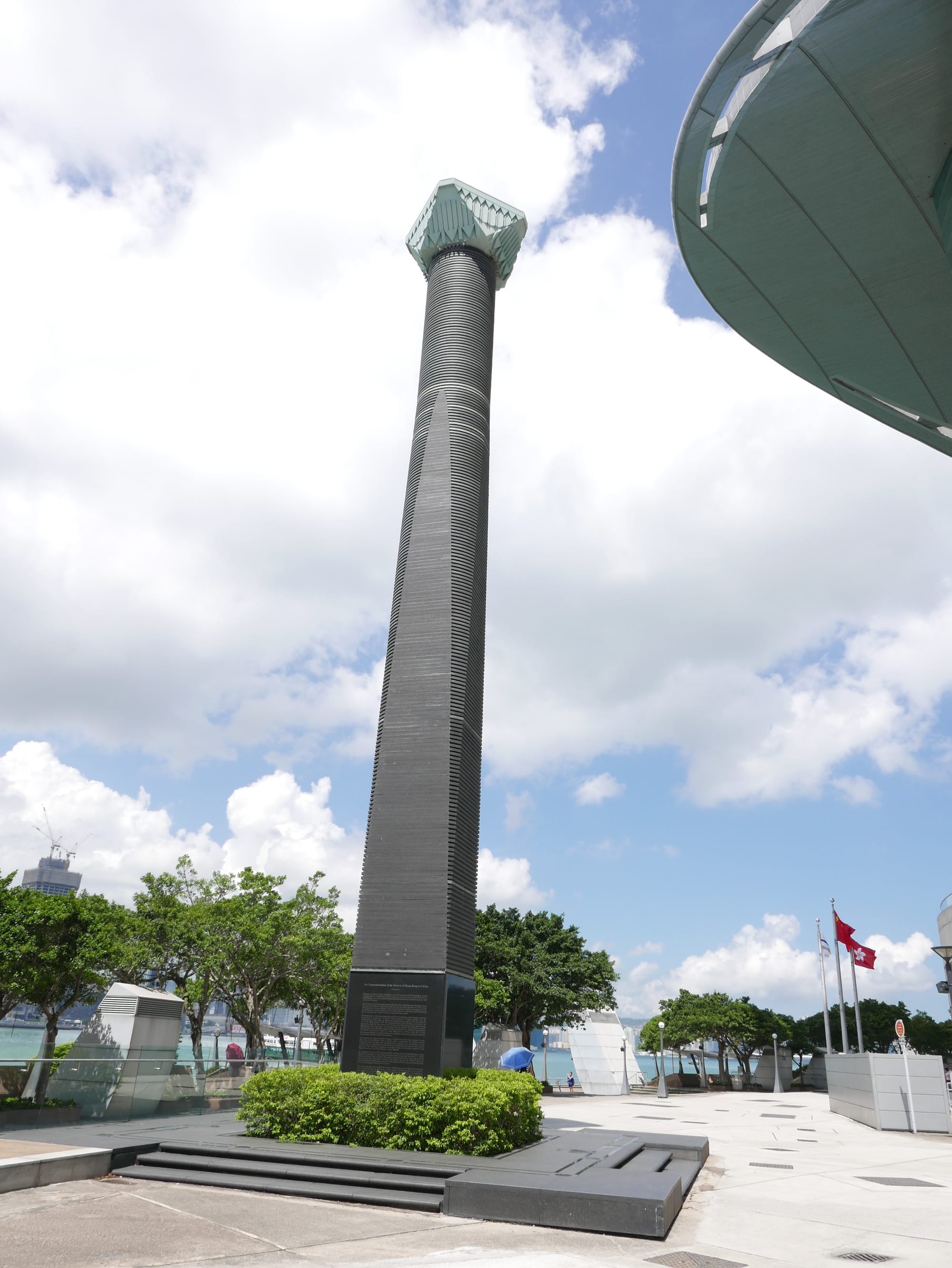 Photo by Author — the obelisk at the Reunification Monument, Hong Kong