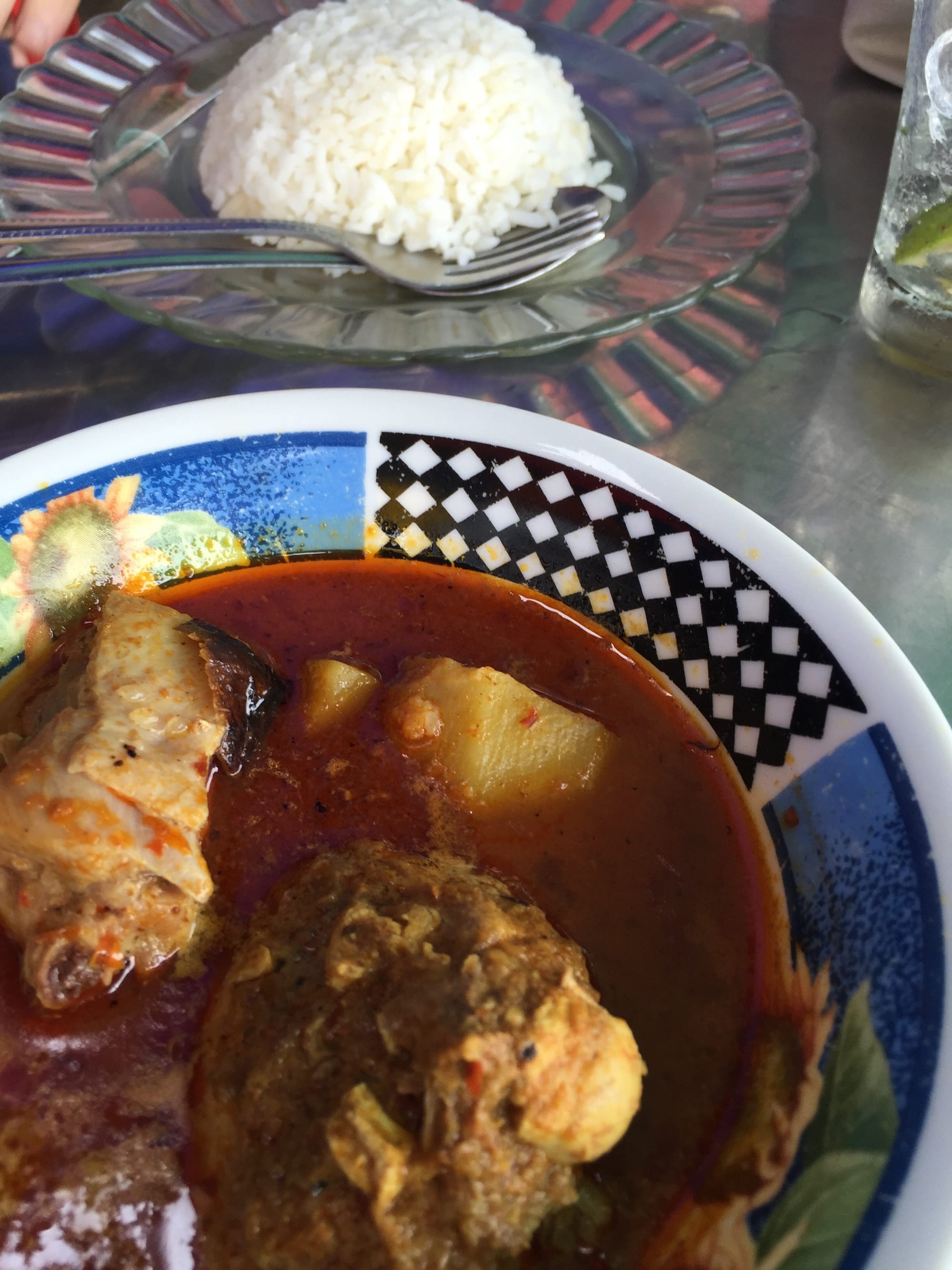 Photo by Author — chicken curry — Riverside Kopitiam, Malacca, Malaysia