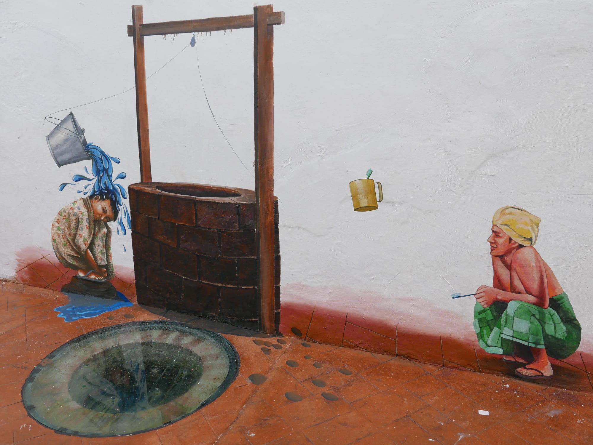 Photo by Author — the well — Riverside, Malacca