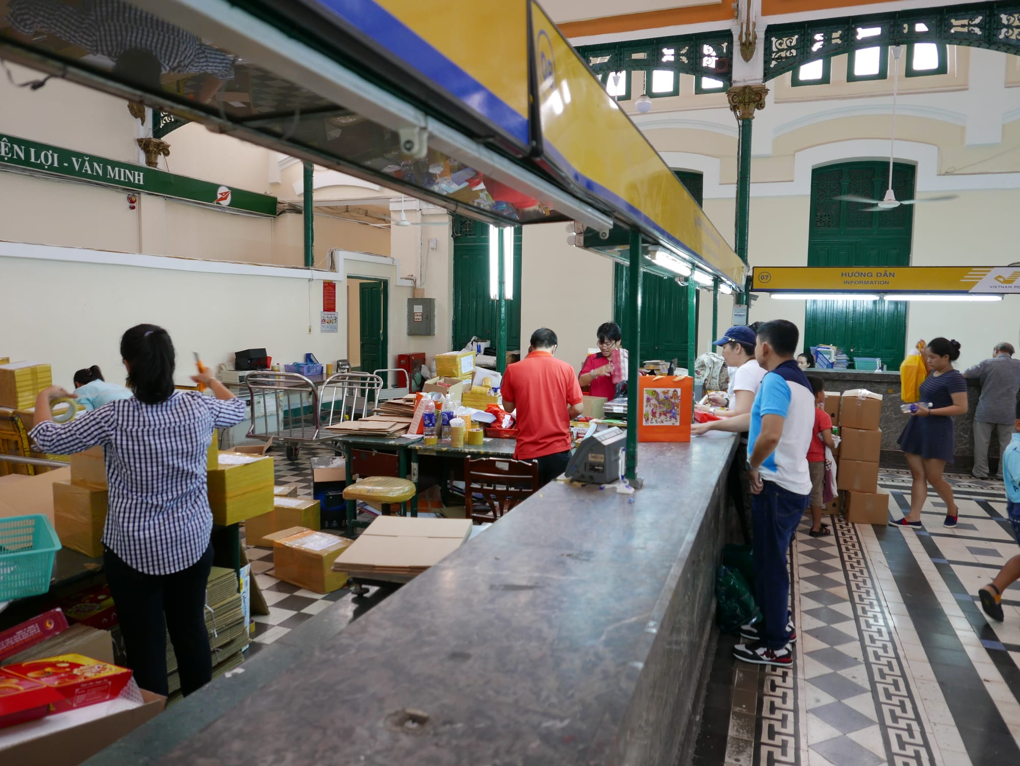 Photo by Author — inside the Bưu Điện Sài Gòn (Saigon Central Post Office), Ho Chi Minh City, Vietnam 