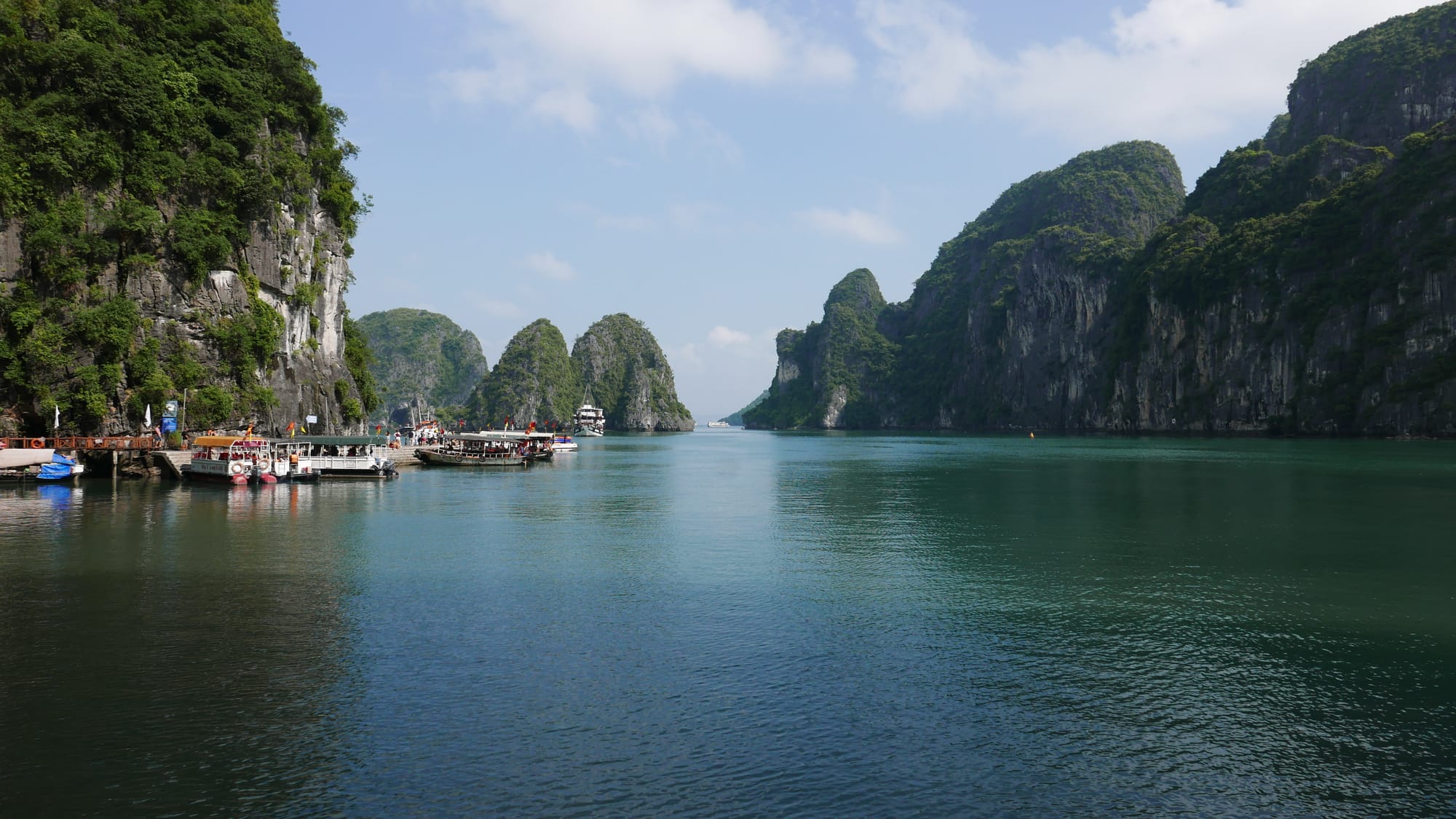 Photo by Author — back in the bay — The Surprise Cave, Ha Long Bay, Vietnam