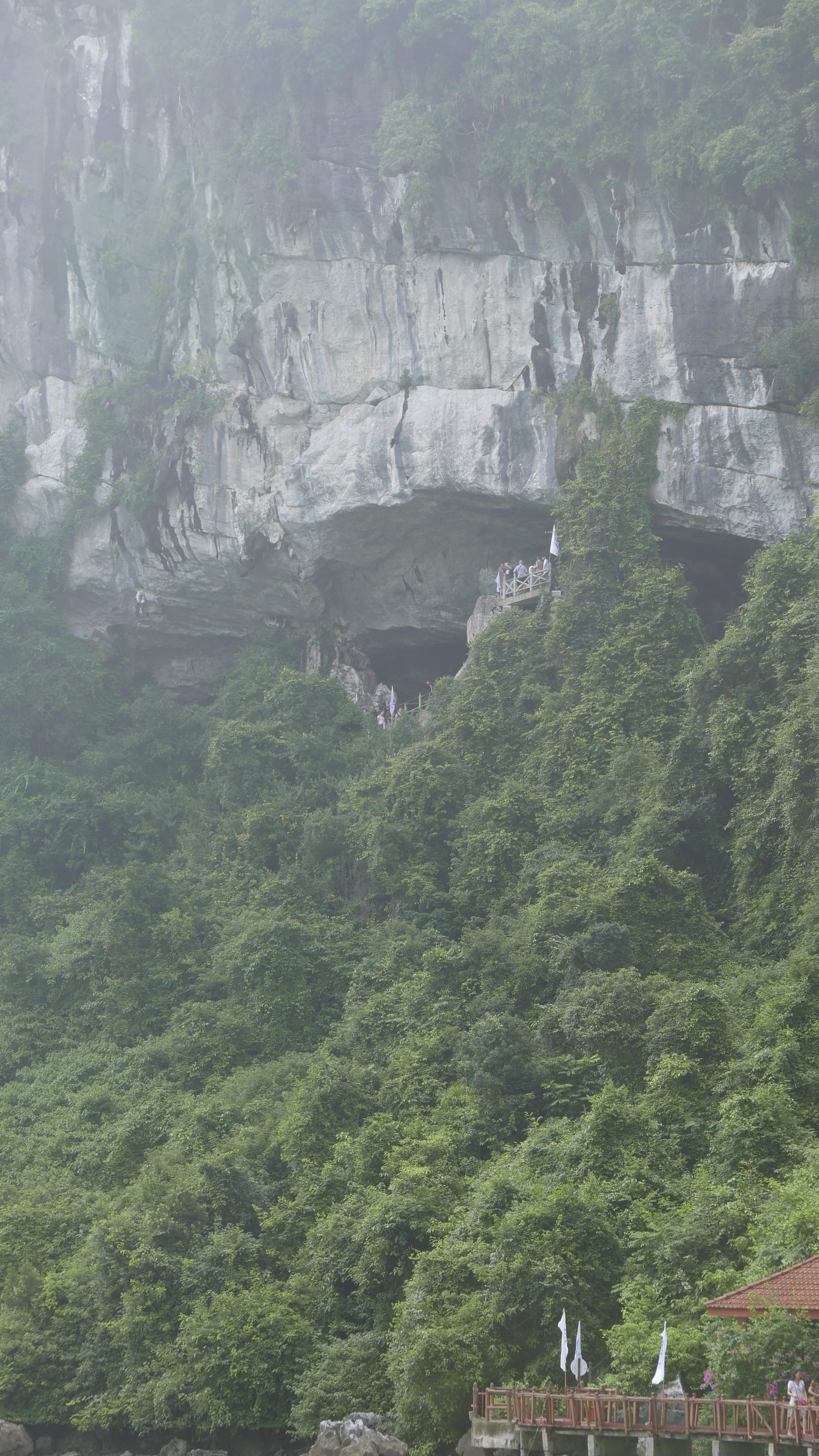 Photo by Author — the cave exit from the bay — The Surprise Cave, Ha Long Bay, Vietnam