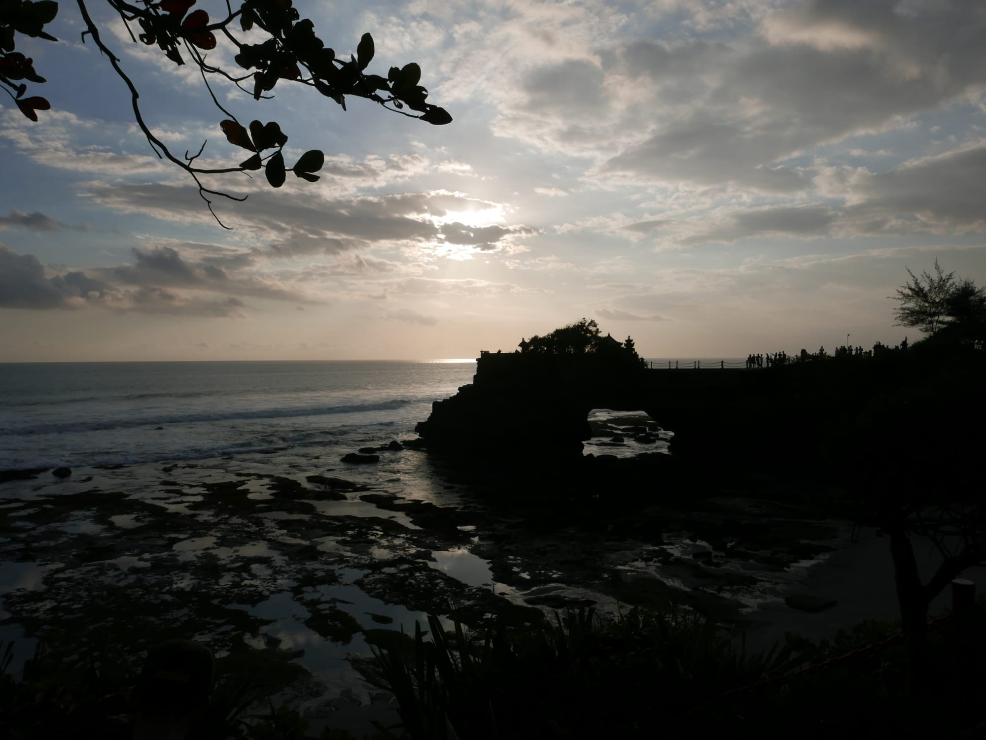 Photo by Author — the setting sun — Tanah Lot, Bali, Indonesia