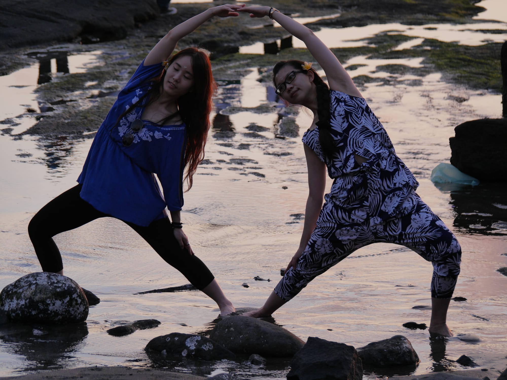 Photo by Author — making shapes on the beach — Tanah Lot, Bali, Indonesia