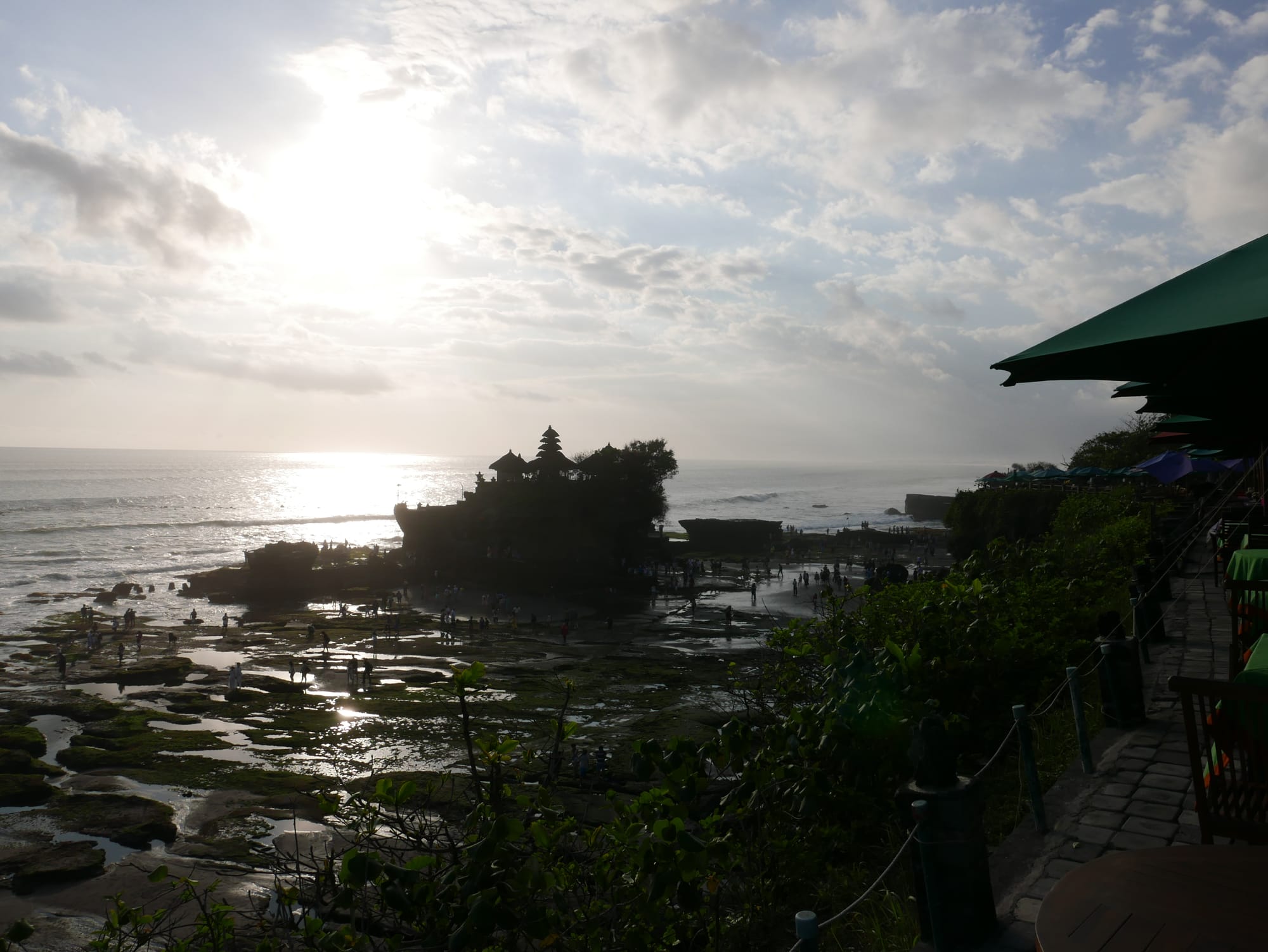 Photo by Author — the setting sun — Tanah Lot, Bali, Indonesia