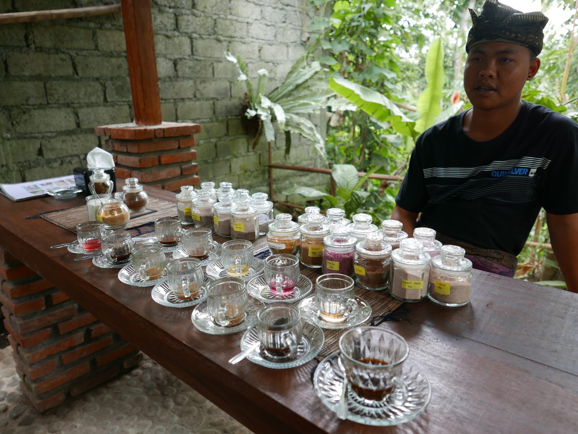 Photo by Author — drinks at Coffee Luwak Luwus, Bali, Indonesia