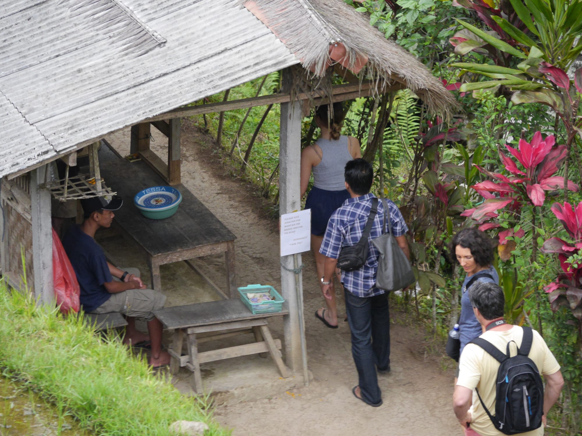 Photo by Author — demanding money at the Tegallalang Rice Terraces, Bali, Indonesia