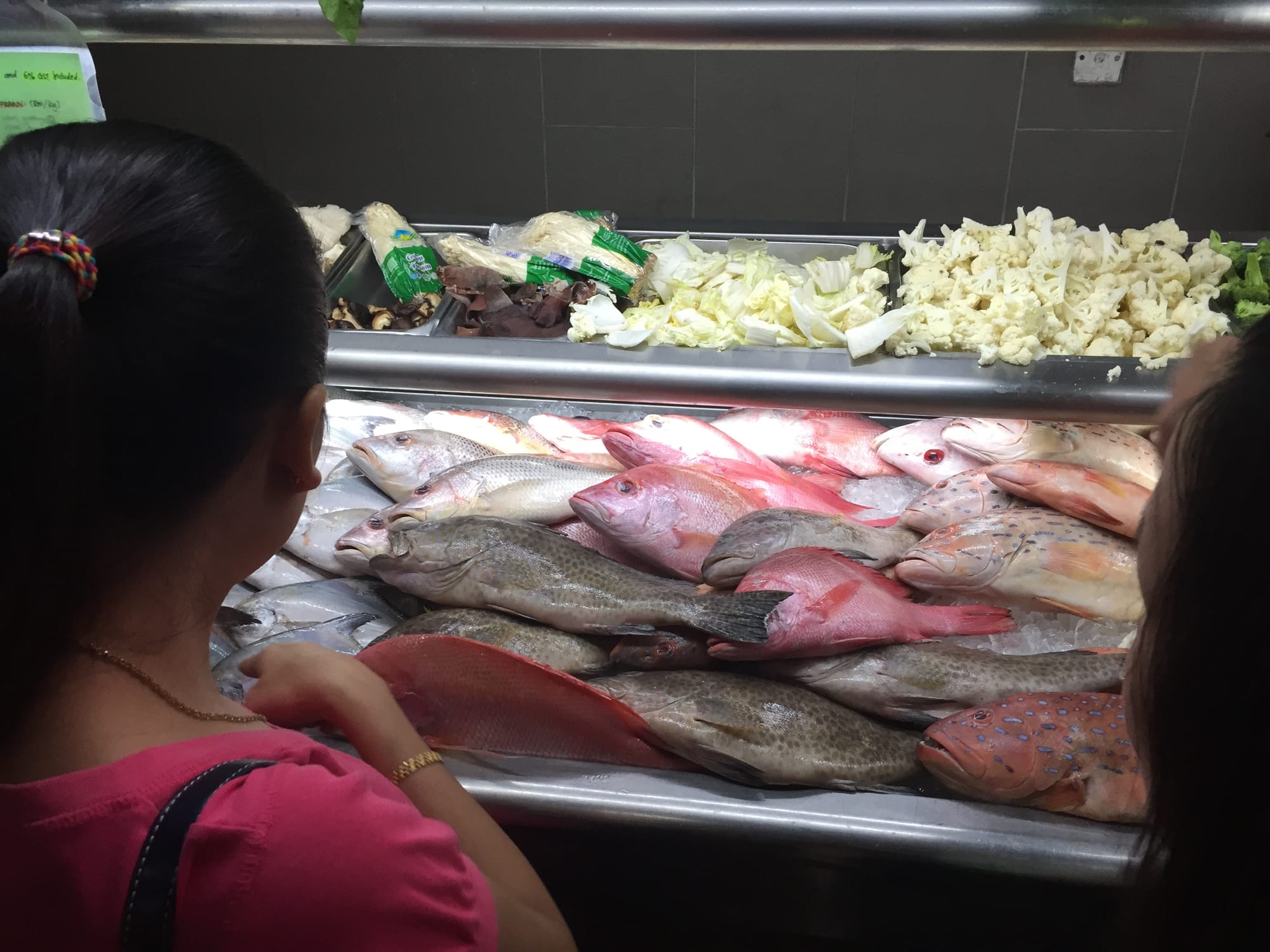 Photo by Author — picking your fish at the Topspot Food Court, 93000 Kuching, Sarawak, Malaysia