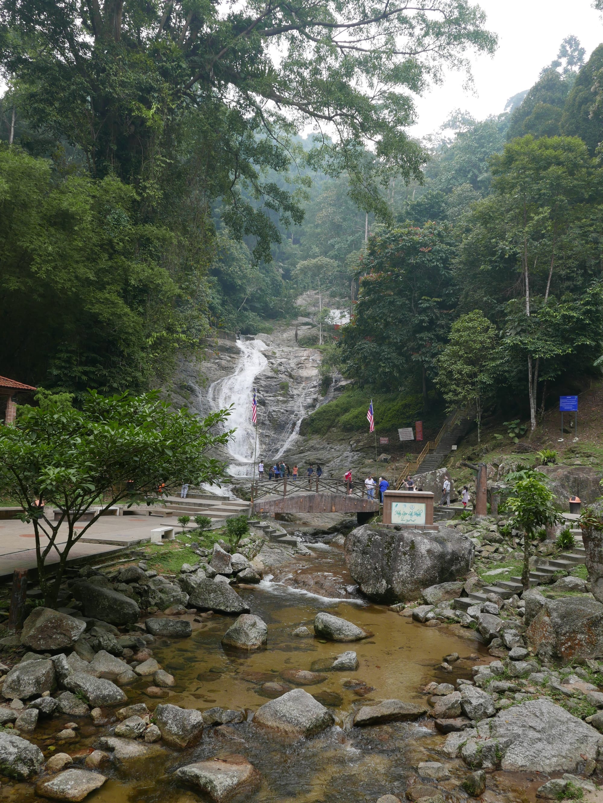 Photo by Author — Lata Kinjang Waterfall — driving up to the Cameron Highlands in Malaysia