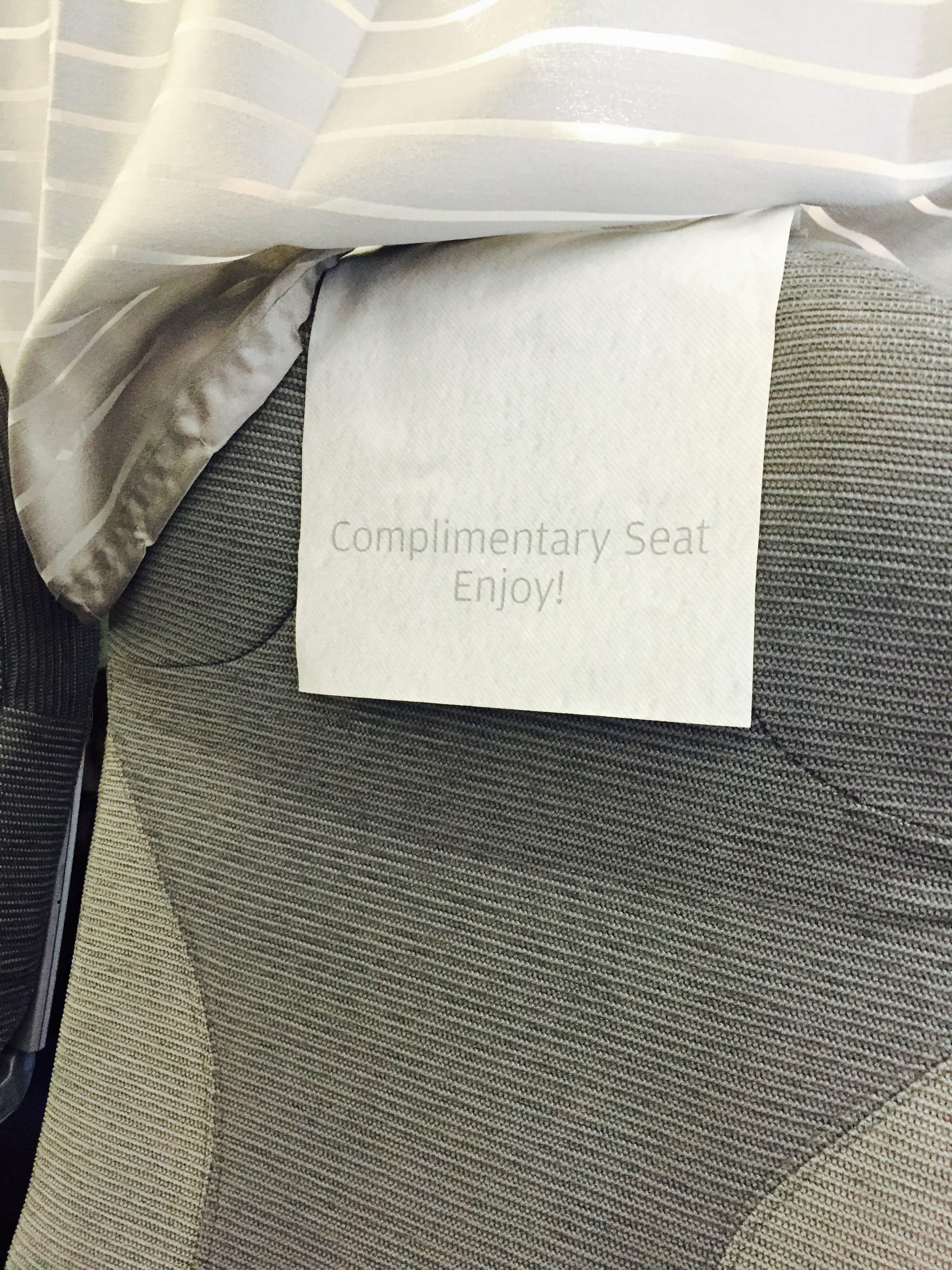 Photo by Author — FinnAir business class — you get an empty seat next to you