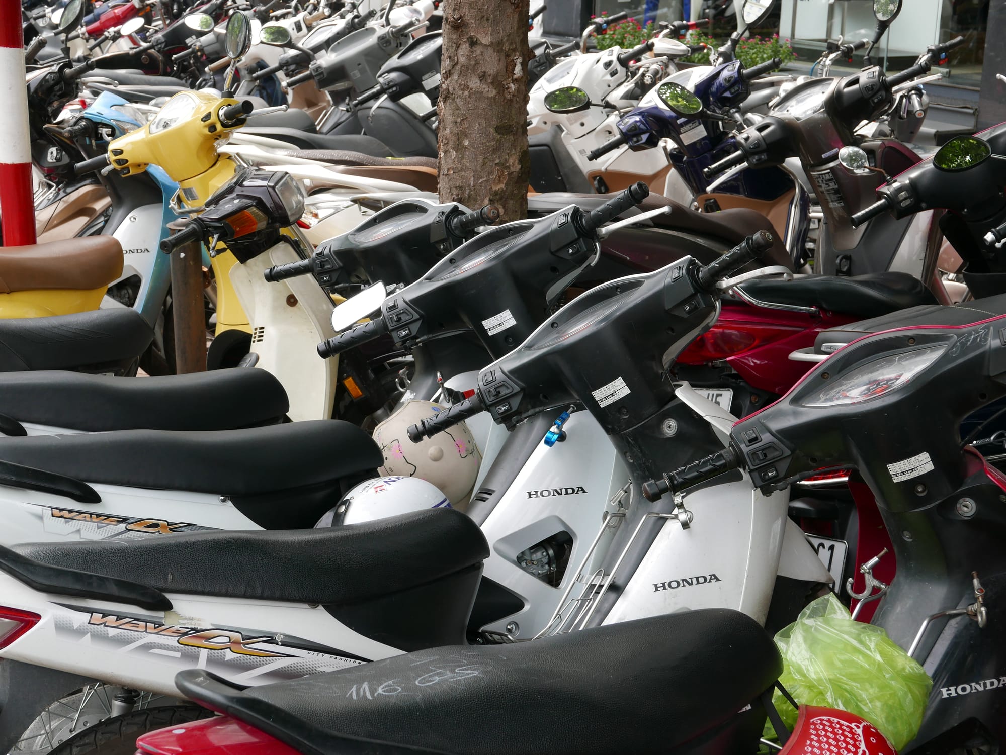 Photo by Author — motorbikes of Hanoi, Vietnam