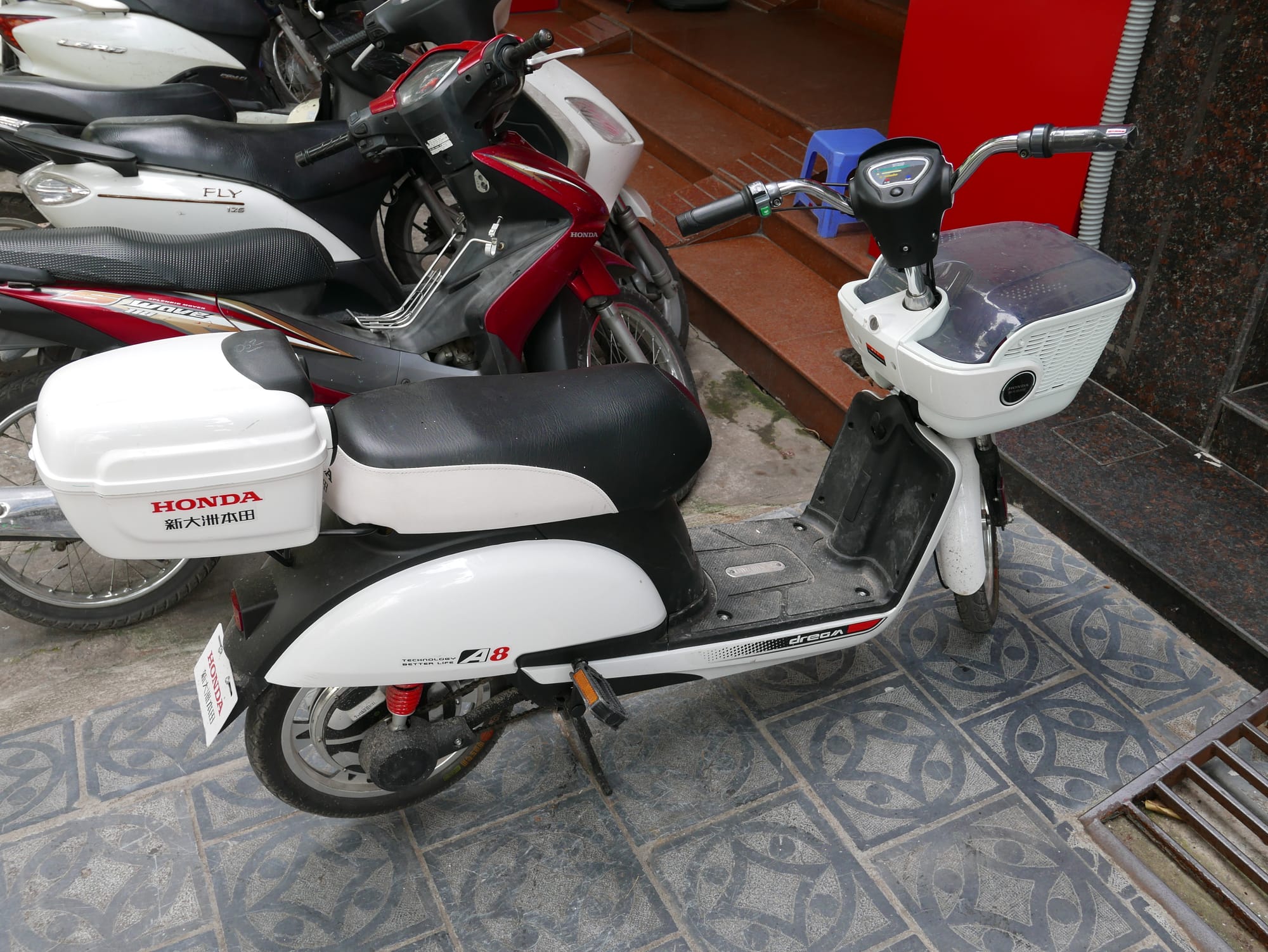 Photo by Author — an electric motorbike — Hanoi, Vietnam