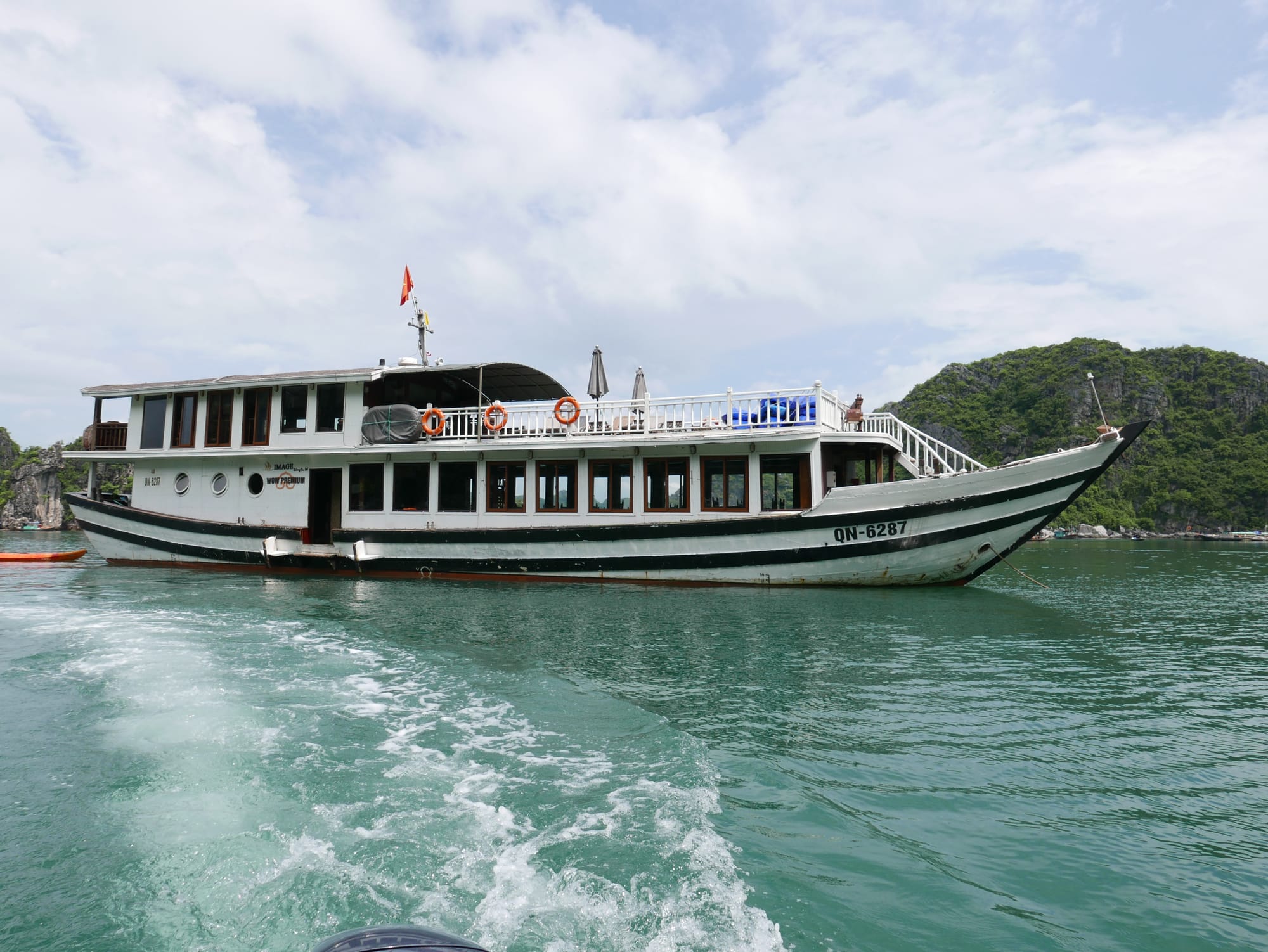 Photo by Author — the day boat — Glory Cruise, Ha Long Bay, Vietnam