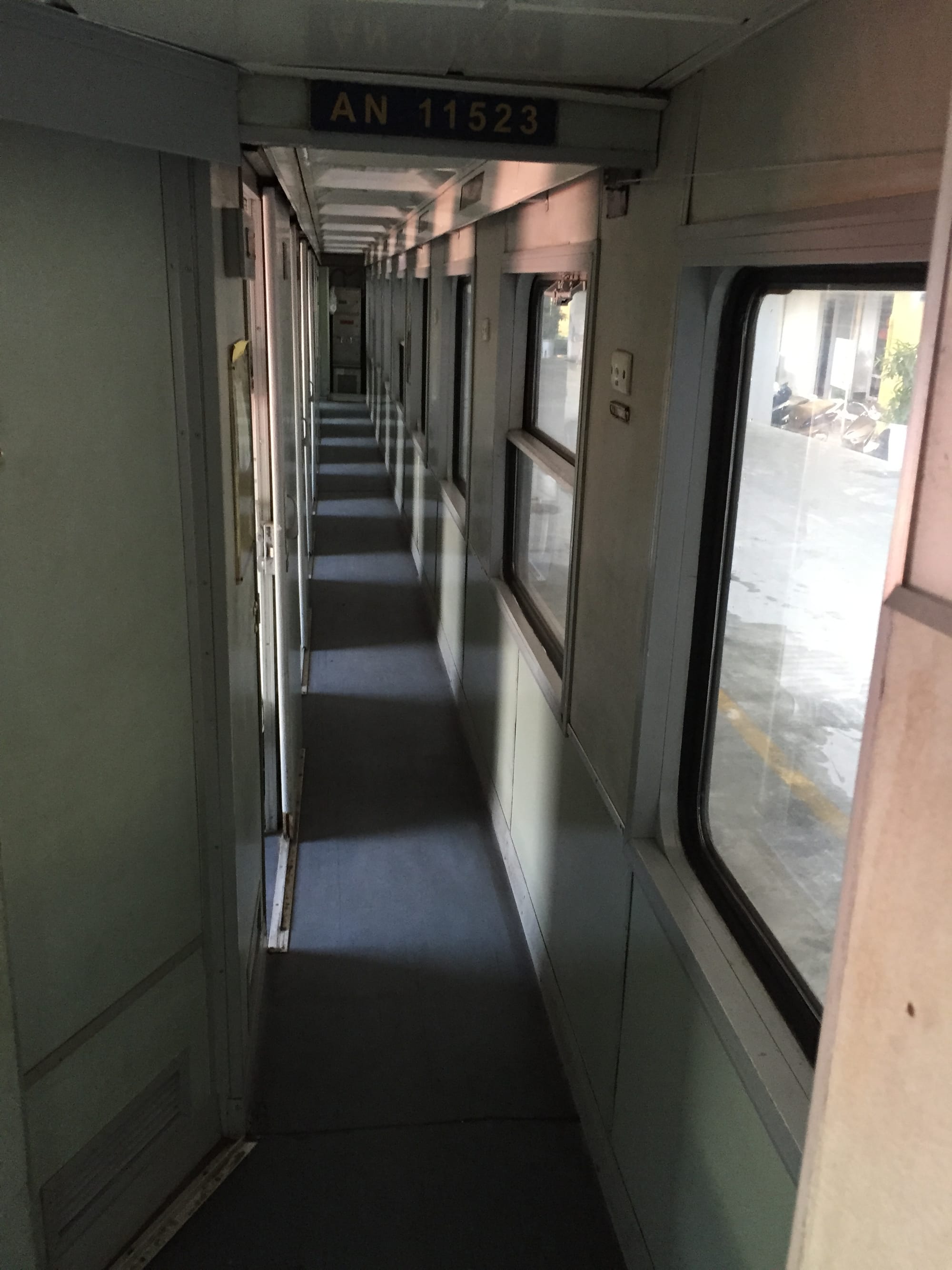 Photo by Author — a train carriage on the Reunification Railway, Vietnam