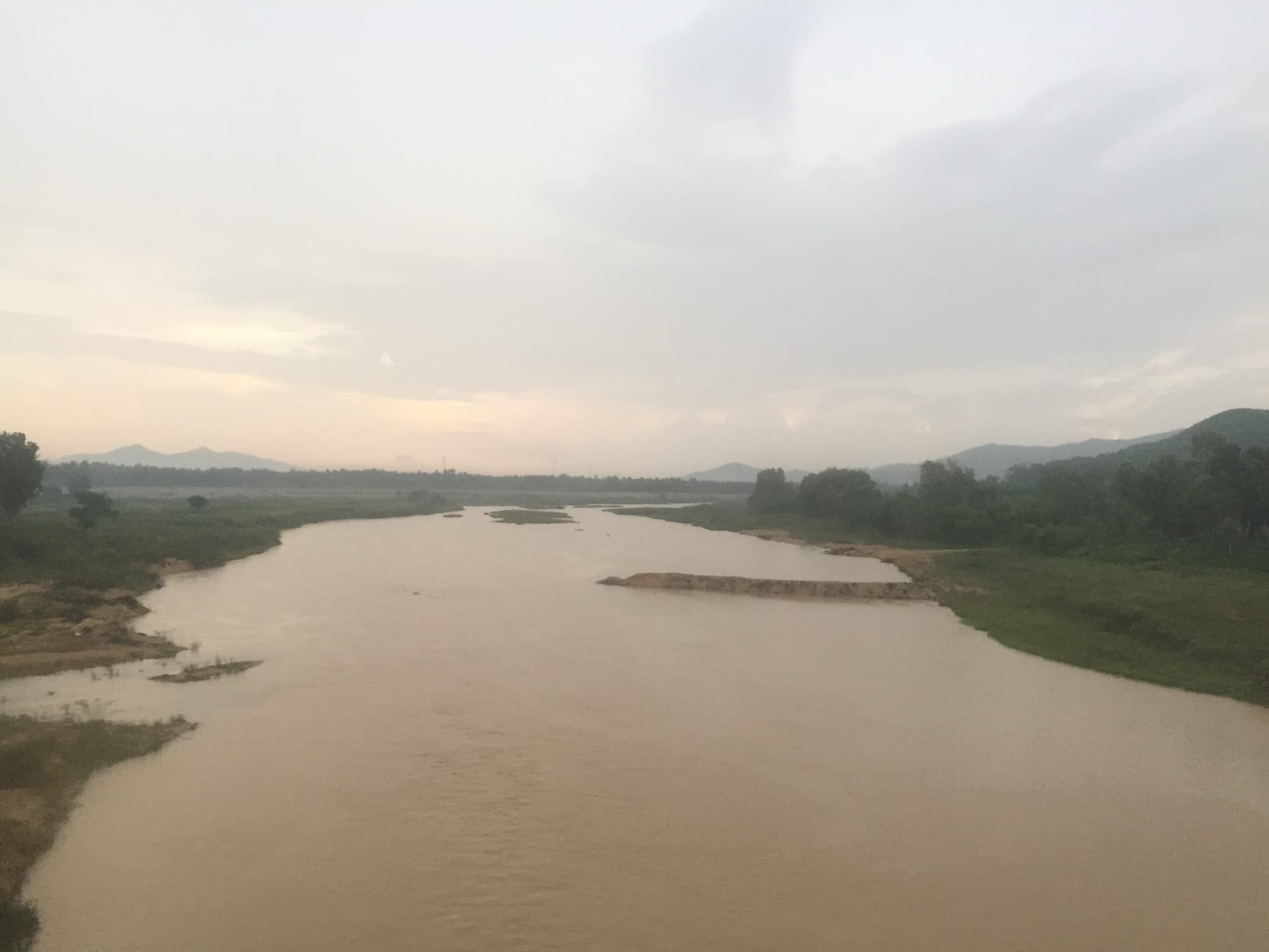 Photo by Author — the countryside from the Reunification Railway, Vietnam