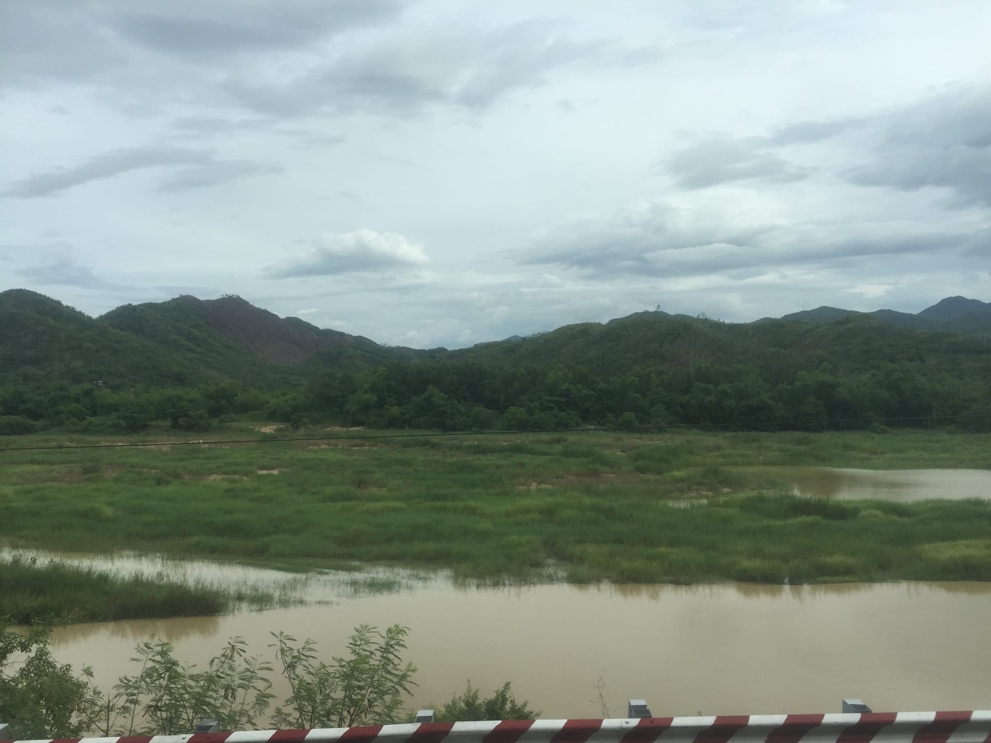 Photo by Author — the countryside from the Reunification Railway, Vietnam