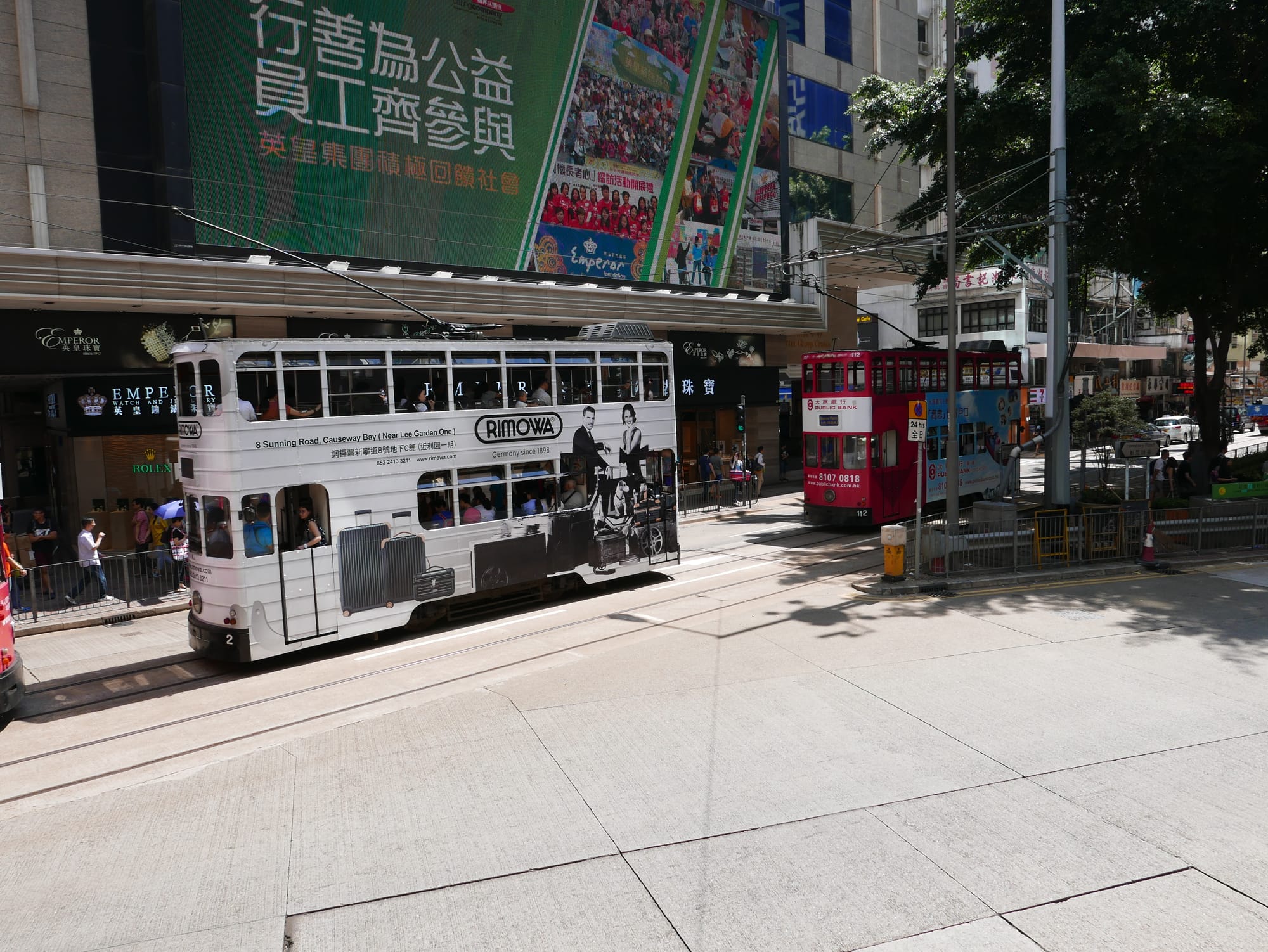 Photo by Author — The trams and tramway of Hong Kong