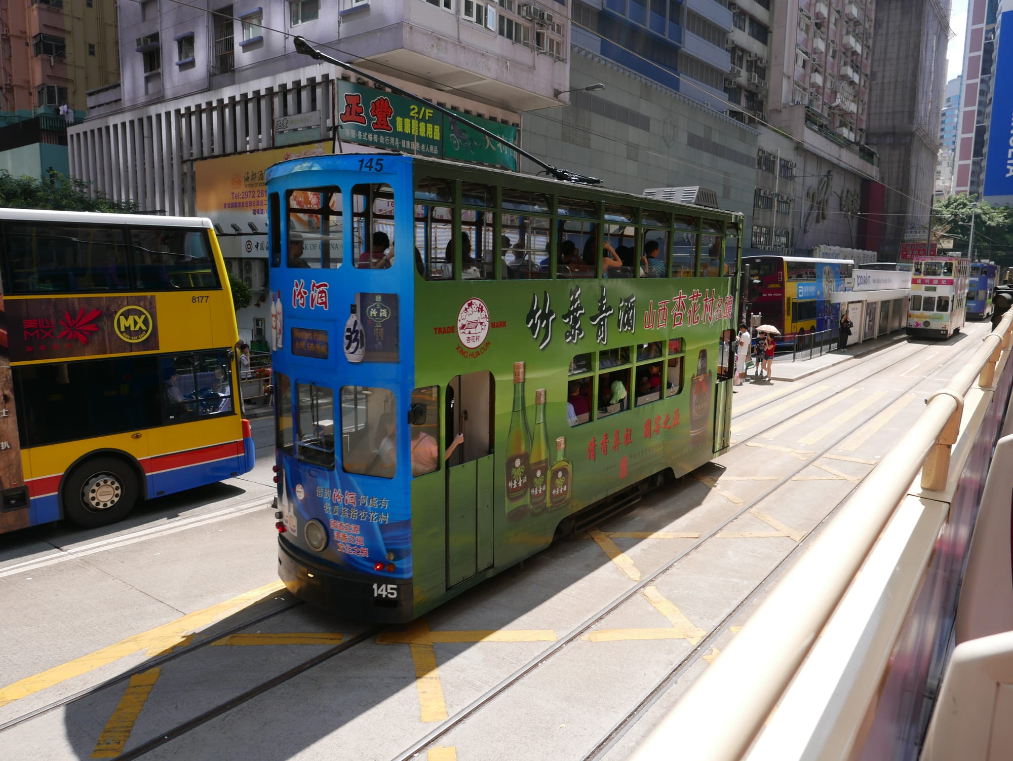 Photo by Author — The trams and tramway of Hong Kong