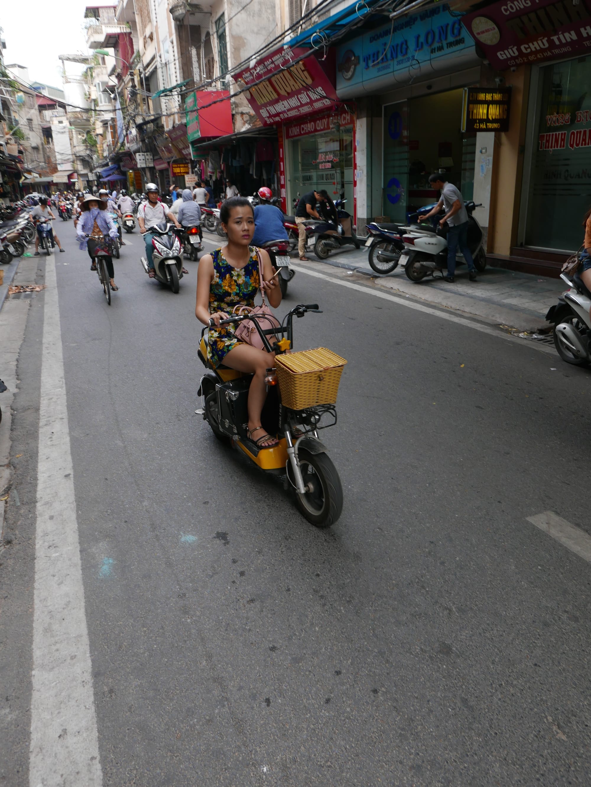 Photo by Author — electric motorbike in Hanoi, Vietnam