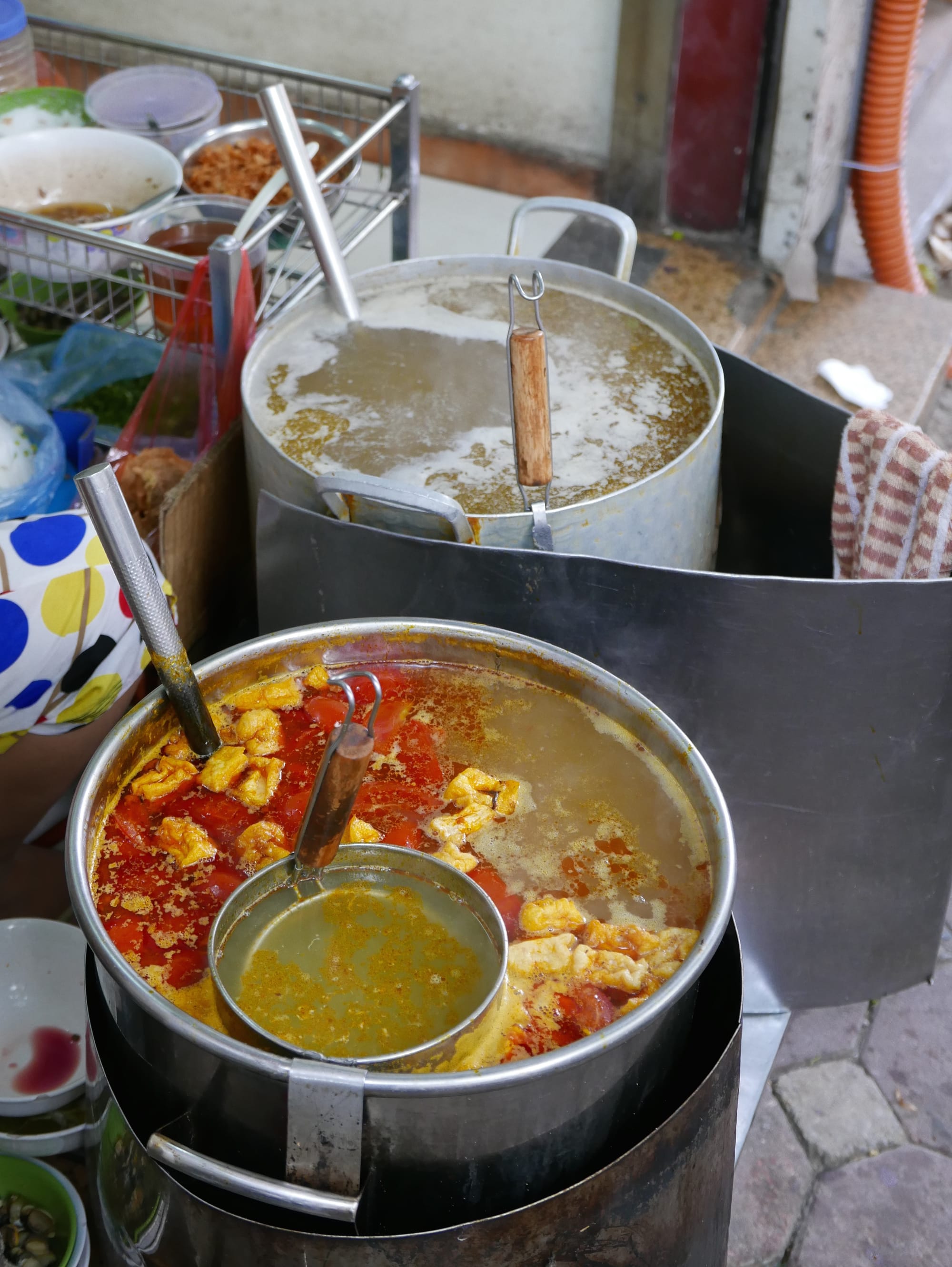 Photo by Author — street cooking — Hanoi, Vietnam