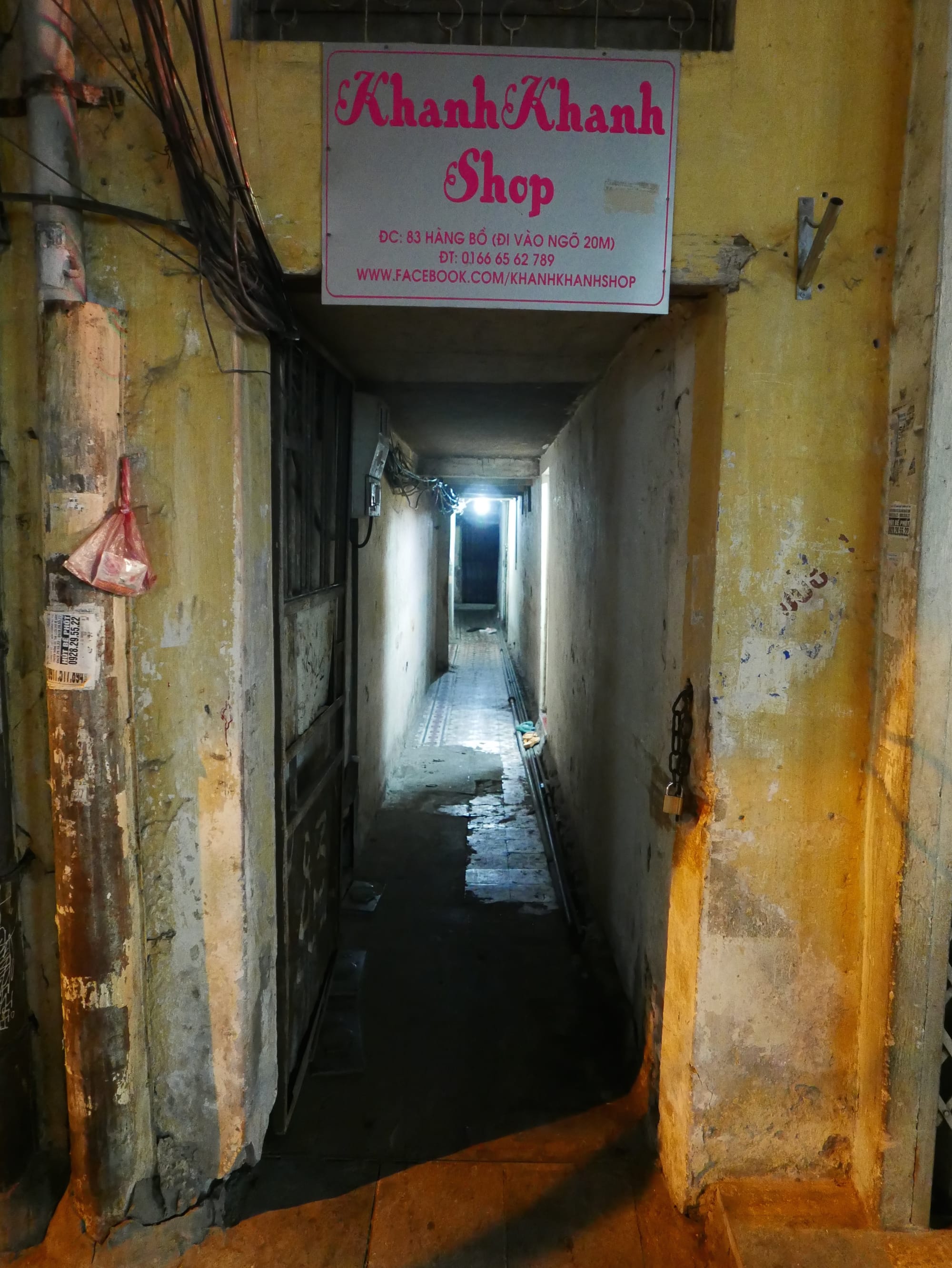 Photo by Author — an alleyway to a store — Hanoi, Vietnam