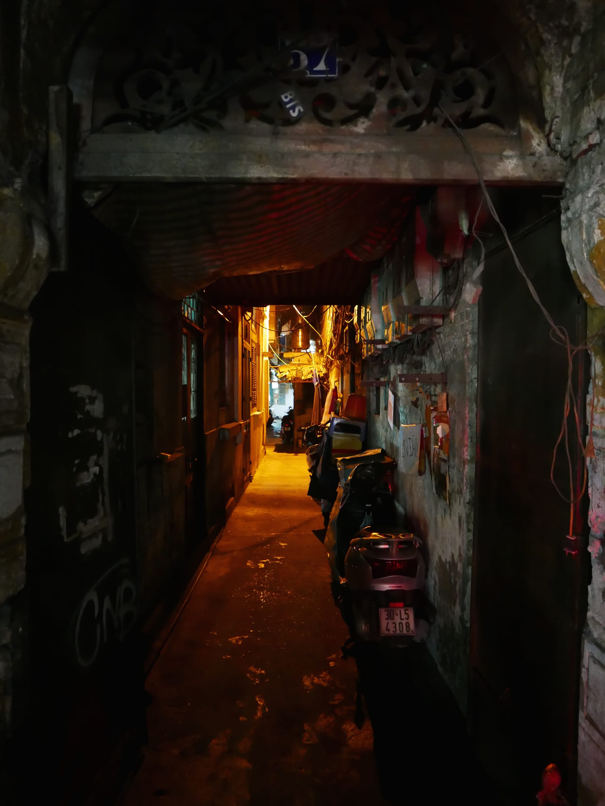 Photo by Author — an alleyway — Hanoi, Vietnam