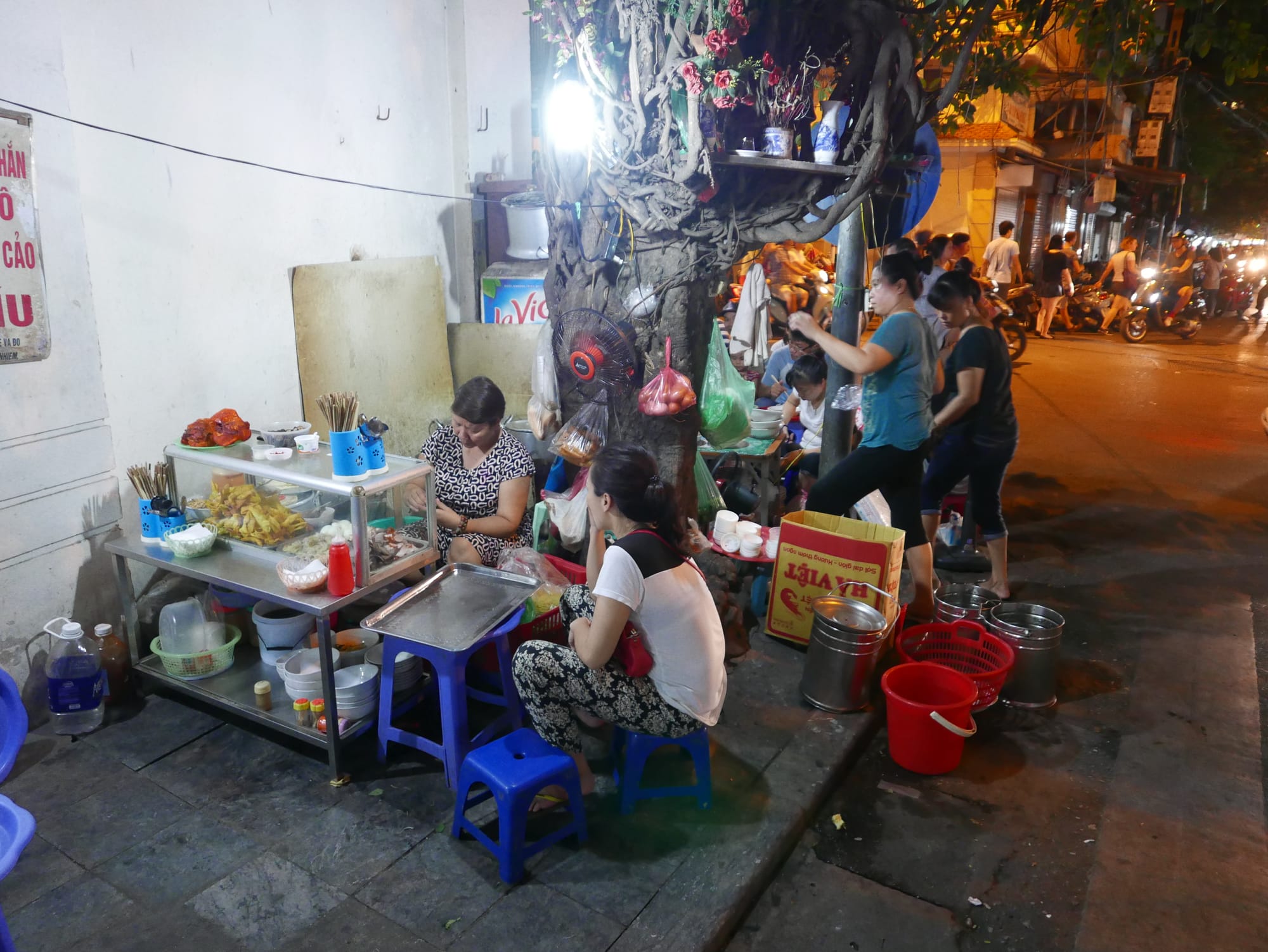 Photo by Author — street dining — Hanoi, Vietnam