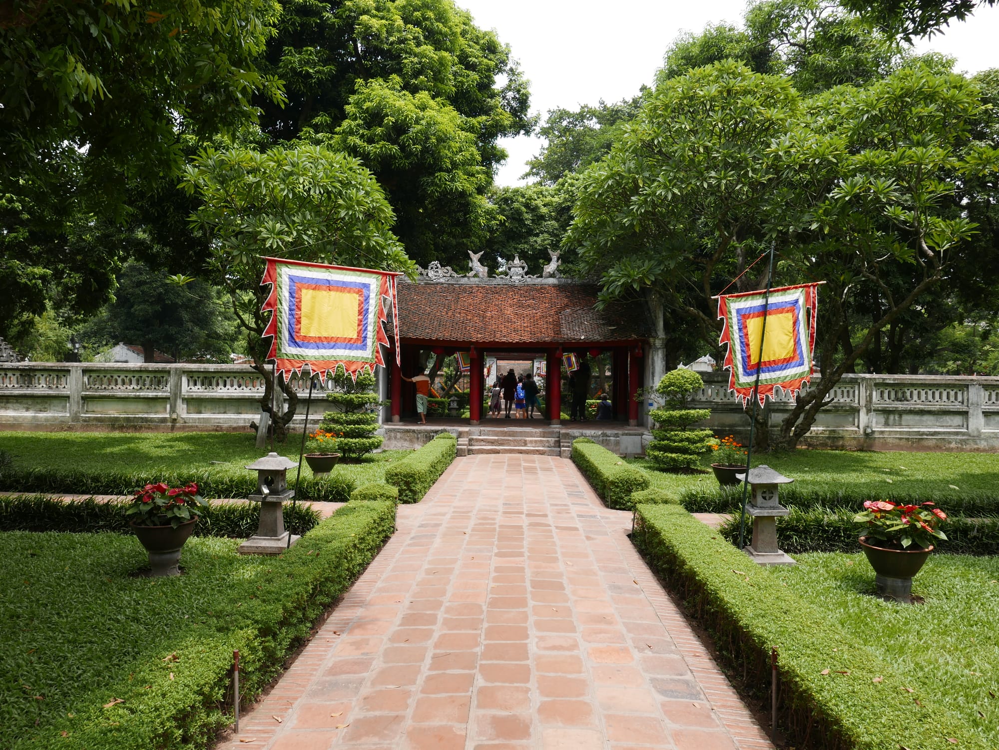 Photo by Author — the first courtyard — Văn Miếu Quốc Tử Giám (Temple of Literature), Quốc Tử Giám (Văn Miếu), Đống Đa, Thành Phố Hà Nội, Hanoi, Vietnam